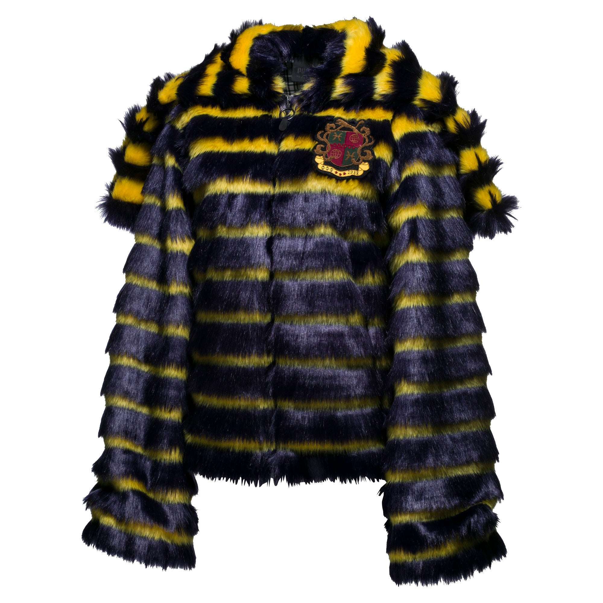 [575809-01] Womens Puma x Fenty by Rihanna Faux Fur Hooded Jacket