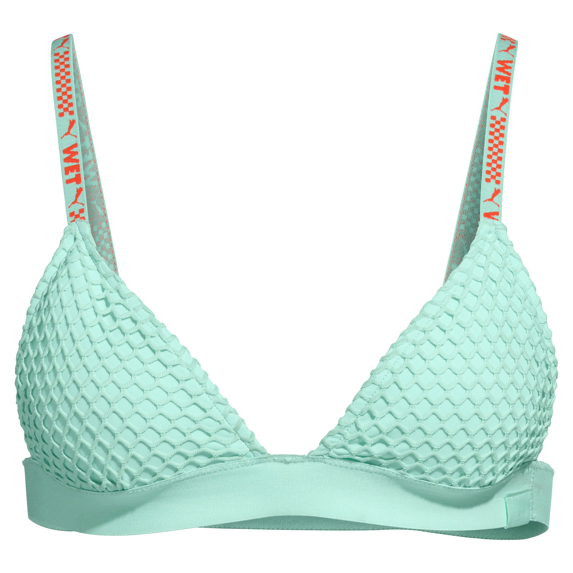 [577225-02] Womens Puma x Fenty by Rihanna Mesh Triangle Bikini Top