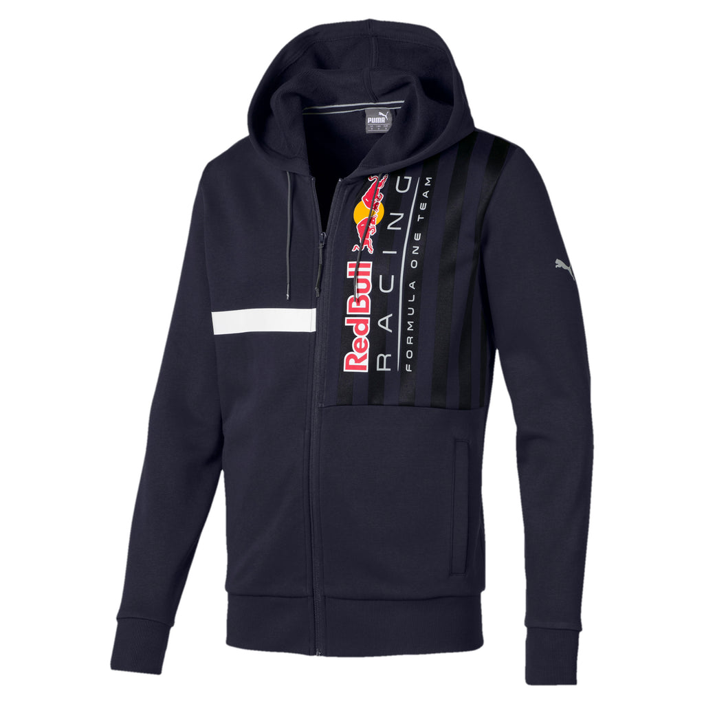 [577771-01] Mens Puma Red Bull Racing RBR Logo Hooded Sweat Jacket