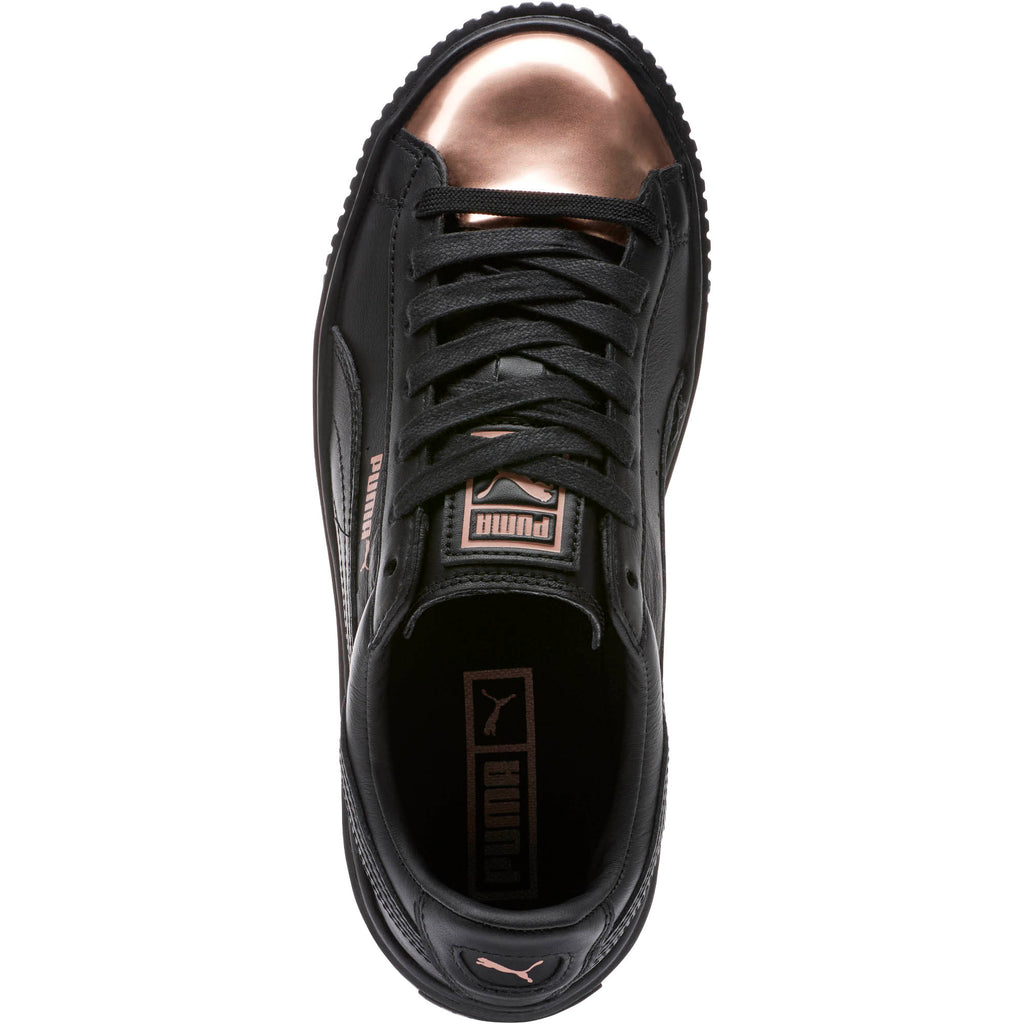 [366169-02] Womens Basket Platform Metallic