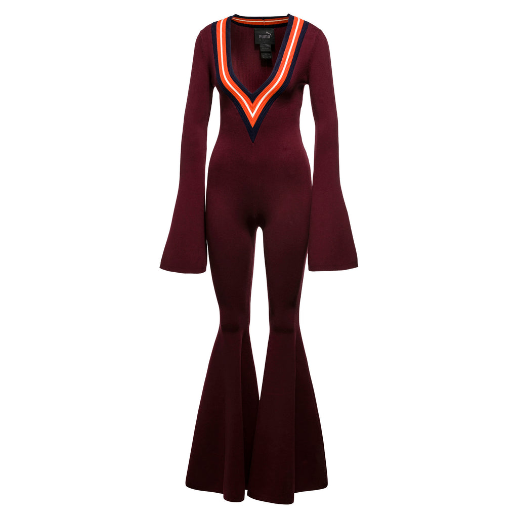 [575743-03] Womens Puma x Fenty by Rihanna Deep V Sweater Knit Onepiece