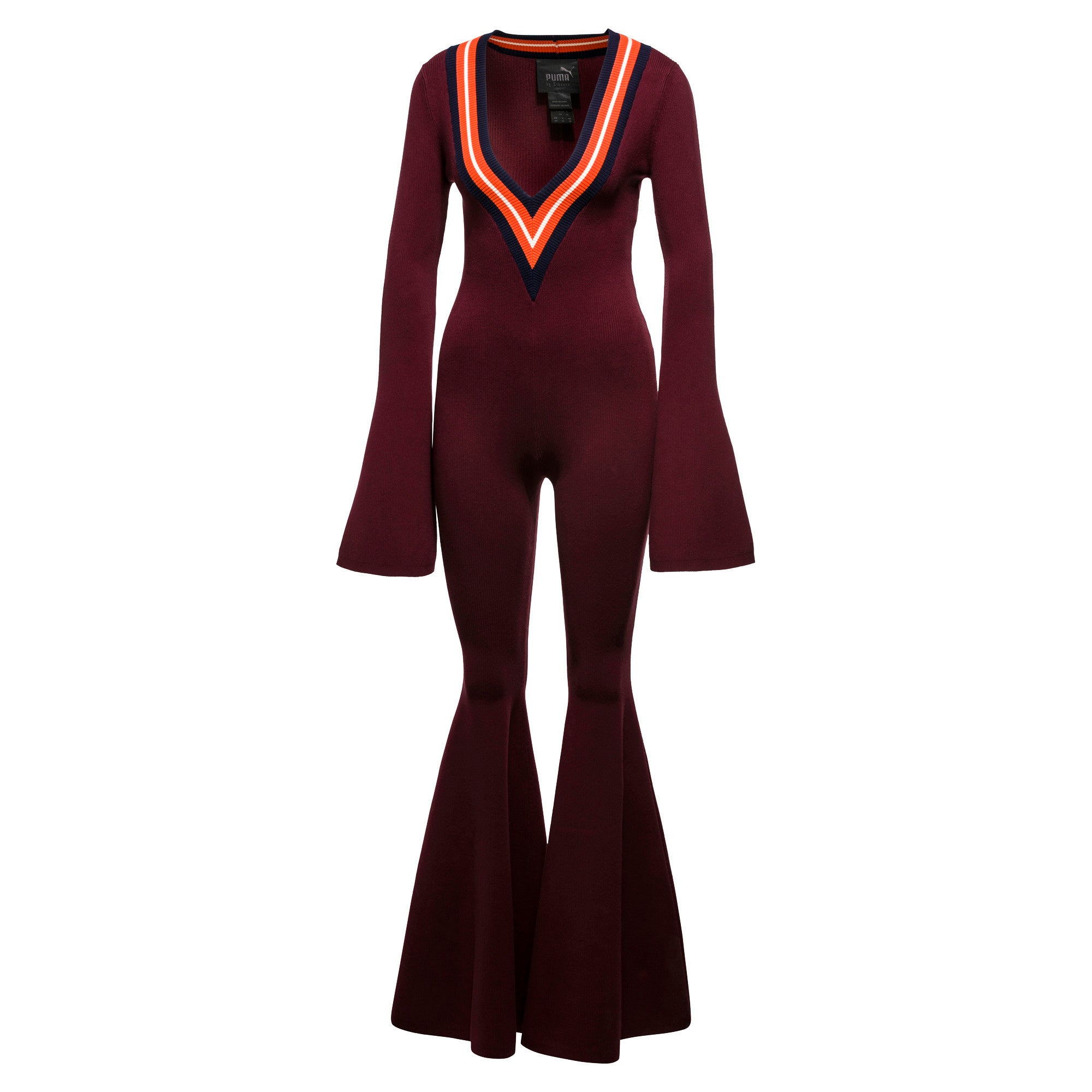 [575743-03] Womens Puma x Fenty by Rihanna Deep V Sweater Knit Onepiece
