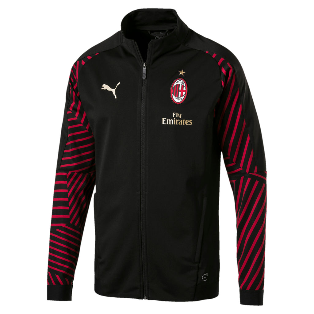 [754453-10] Mens AC Milan Stadium Jacket W/ Sponsor