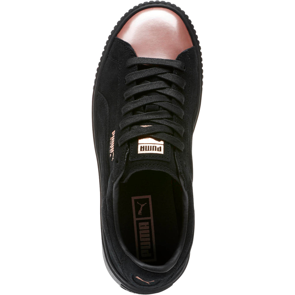 [366382-01] Womens Puma Suede Platform Rose Gold