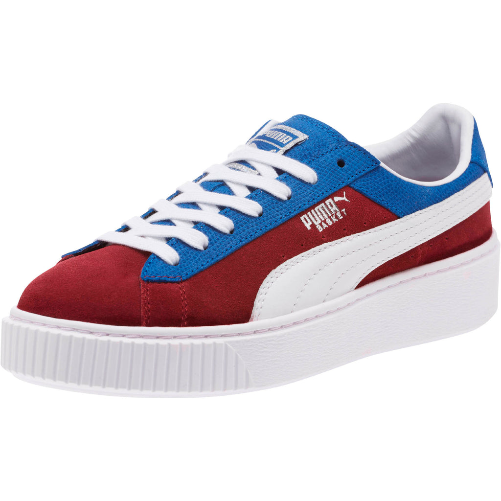 [365709-01] Womens Basket Platform Color Blocked