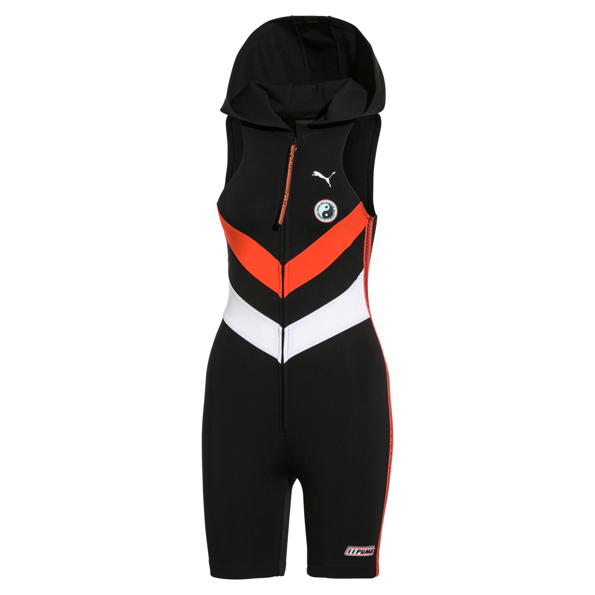 [577265-02] Womens Puma x Fenty by Rihanna Hooded Zip Front Leotard