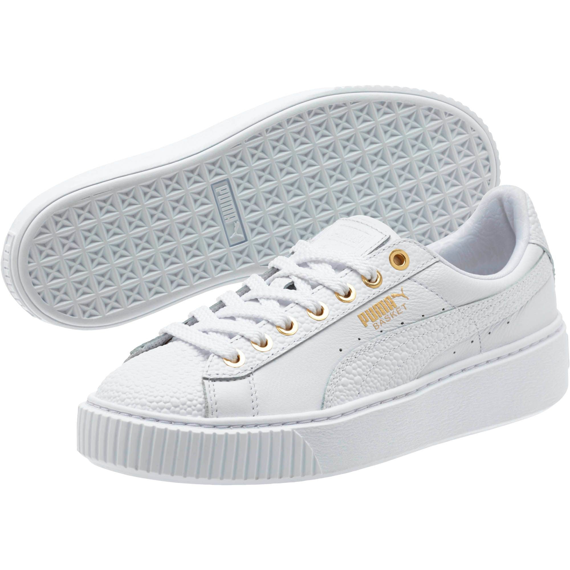 [364233-01] Womens Basket Platform Pearlized