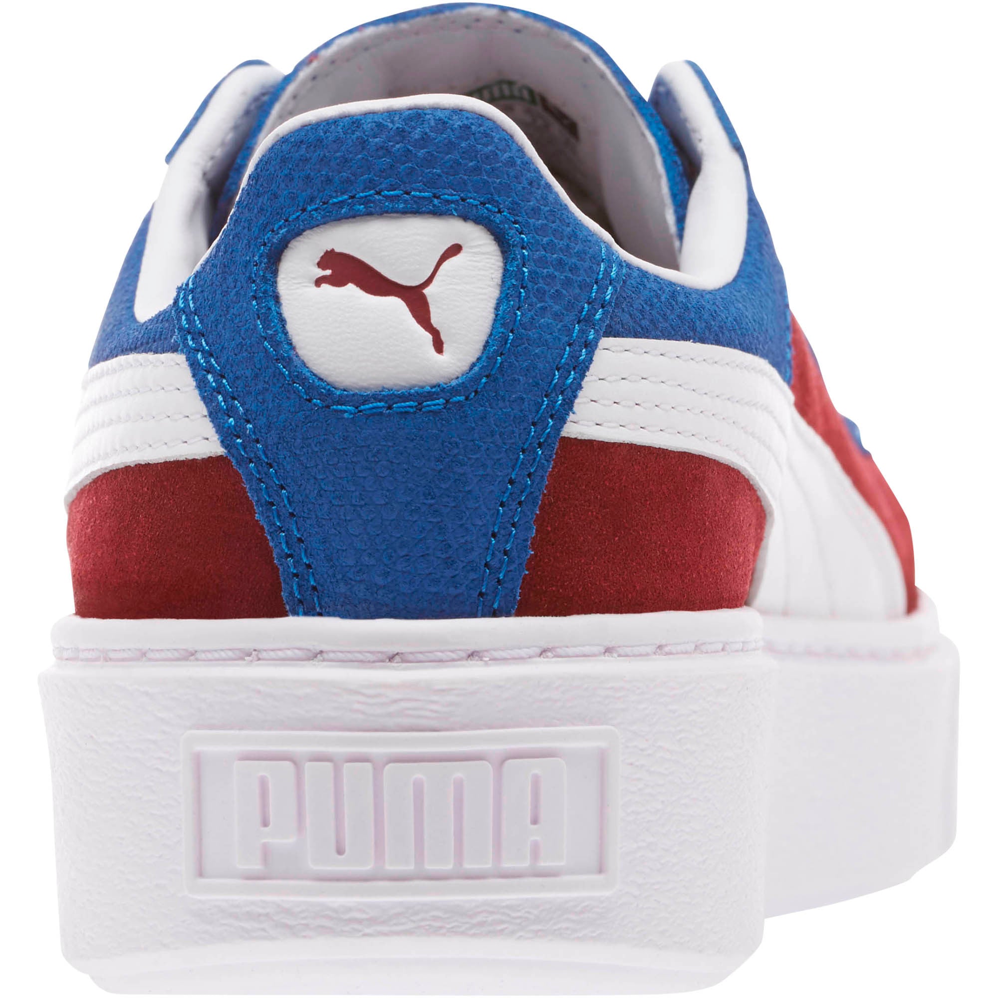 [365709-01] Womens Basket Platform Color Blocked