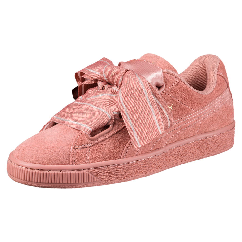[364084-03] Womens Suede Heart Satin Ii