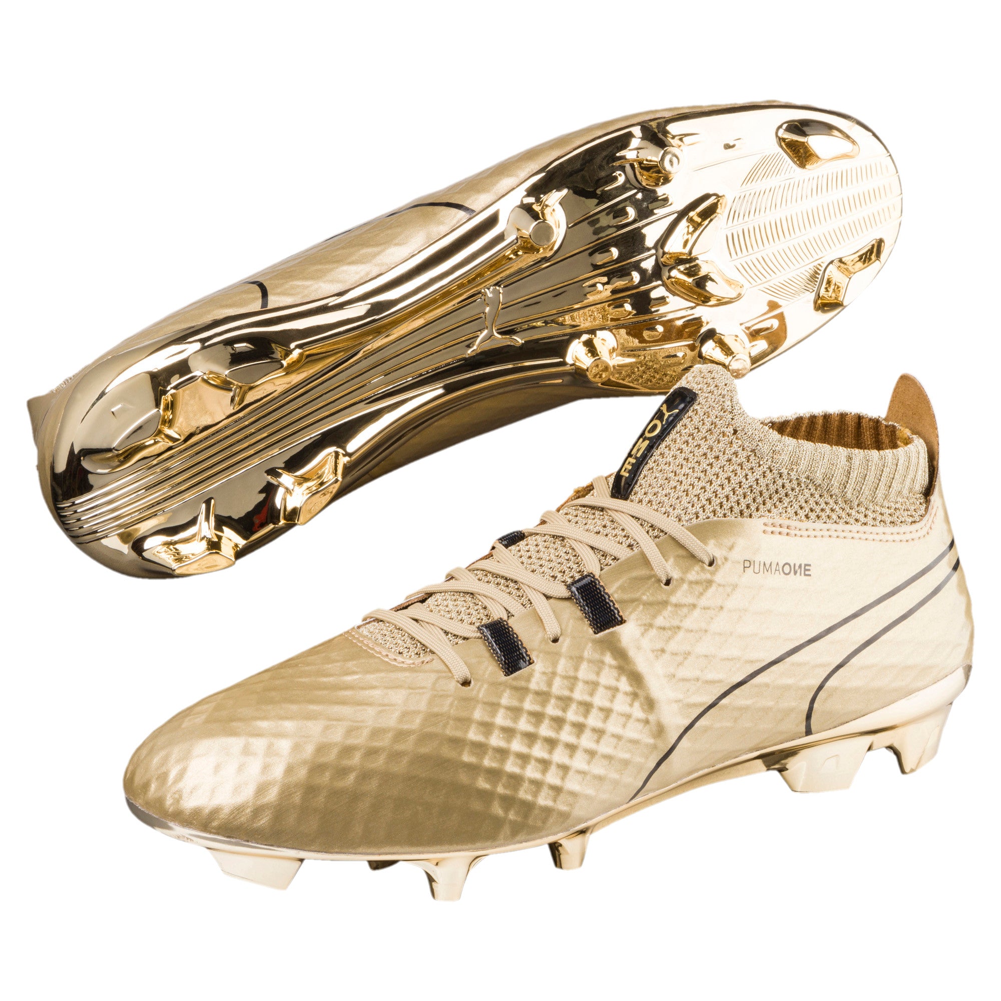 [104707-01] Mens Puma One Gold Firm Ground Cleats