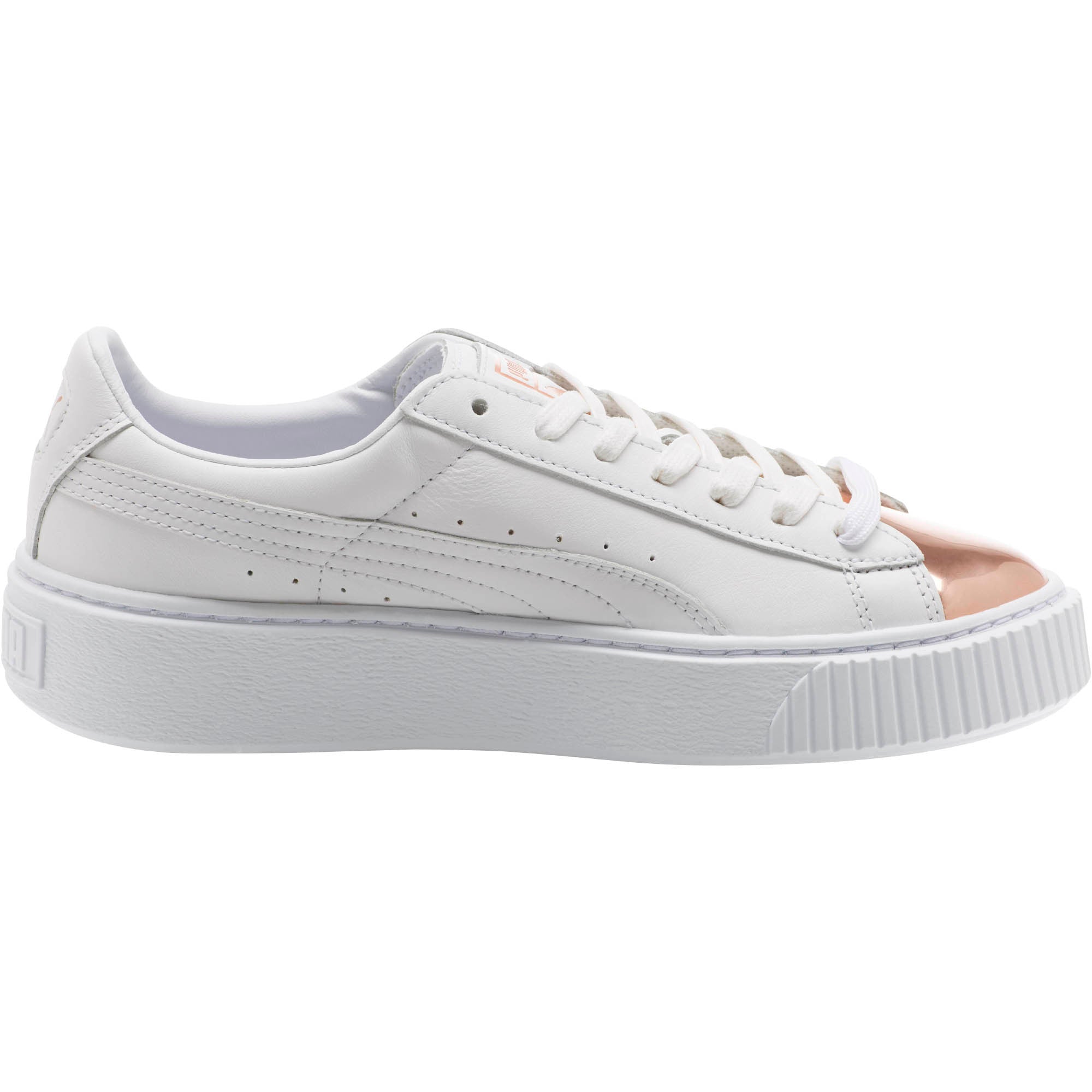 [366169-03] Womens Basket Platform Metallic