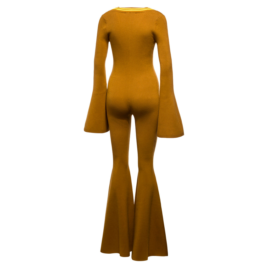 [575743-01] Womens Puma x Fenty by Rihanna Deep V Sweater Knit Onepiece