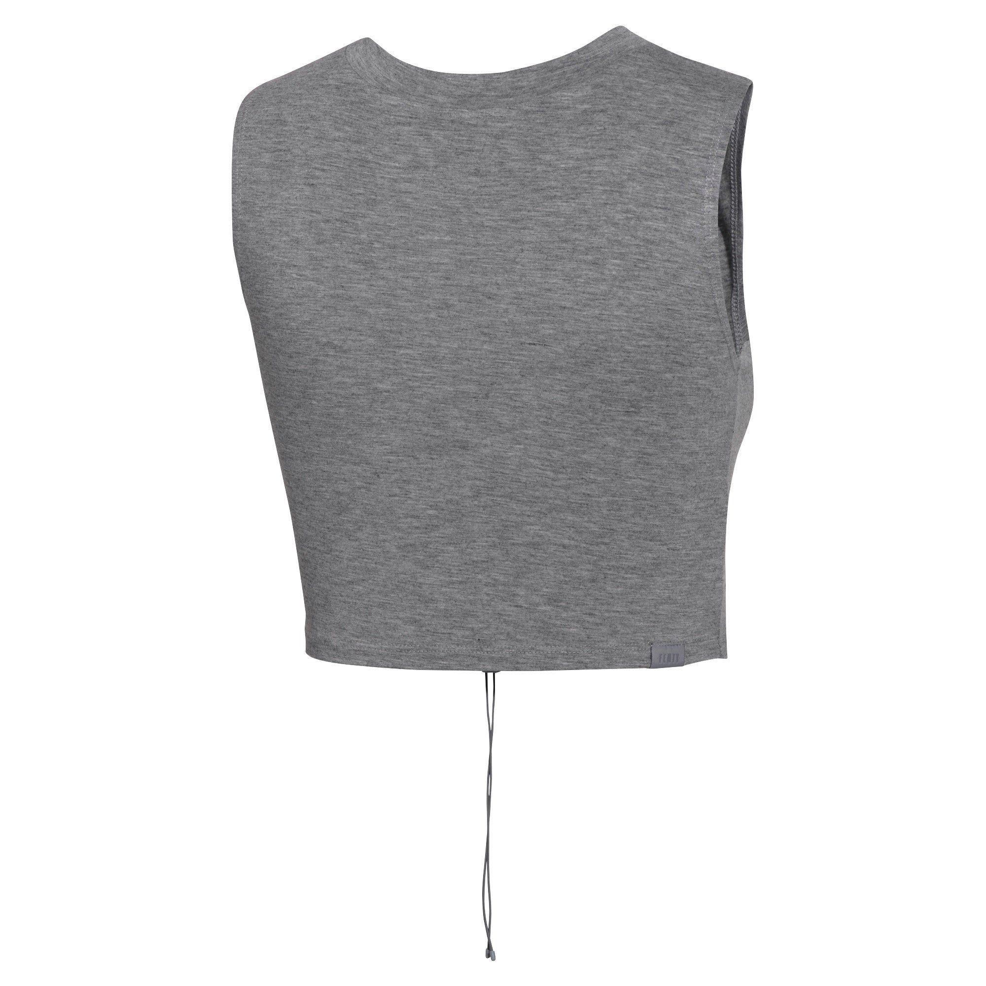 [577243-01] Womens Puma x Fenty by Rihanna Ruched Sleeveless Crew Neck