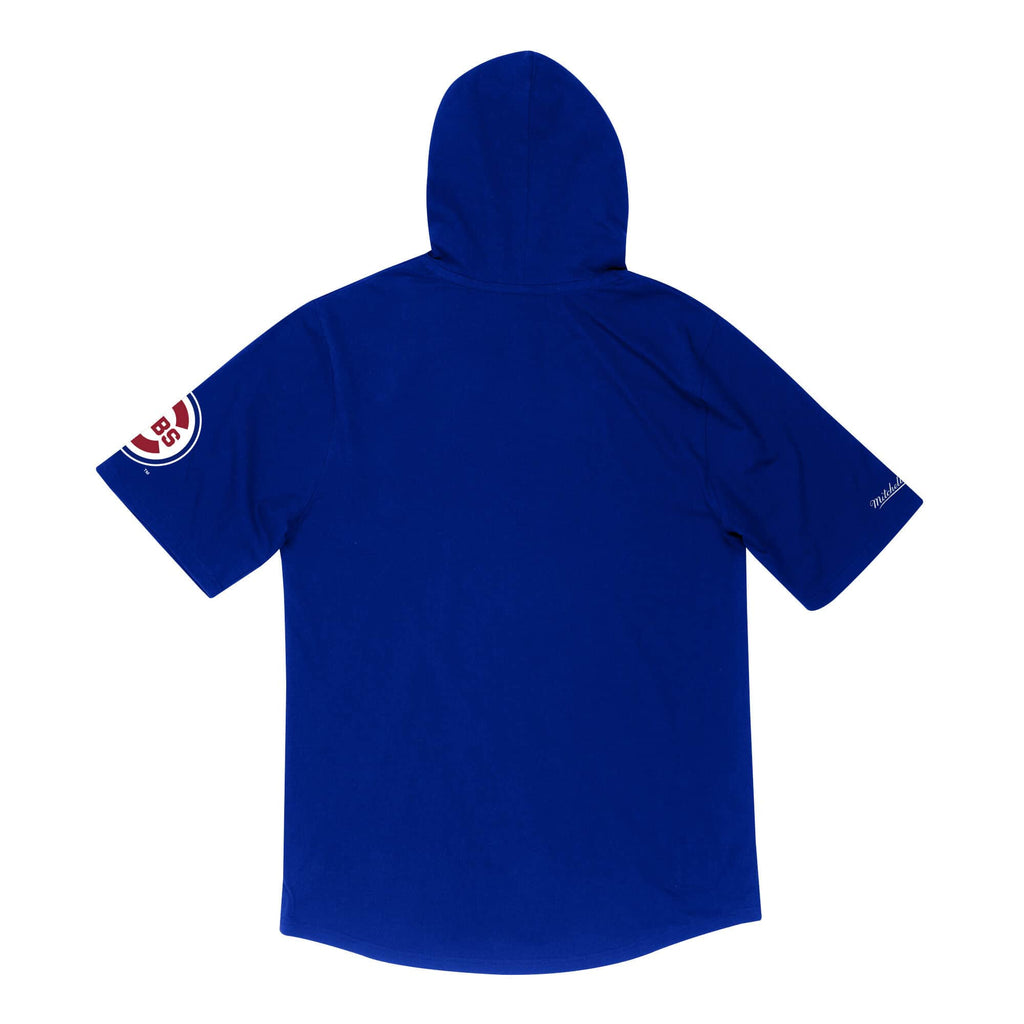 Mens Mitchell & Ness MLB Short Sleeve Hoody Chicago Cubs