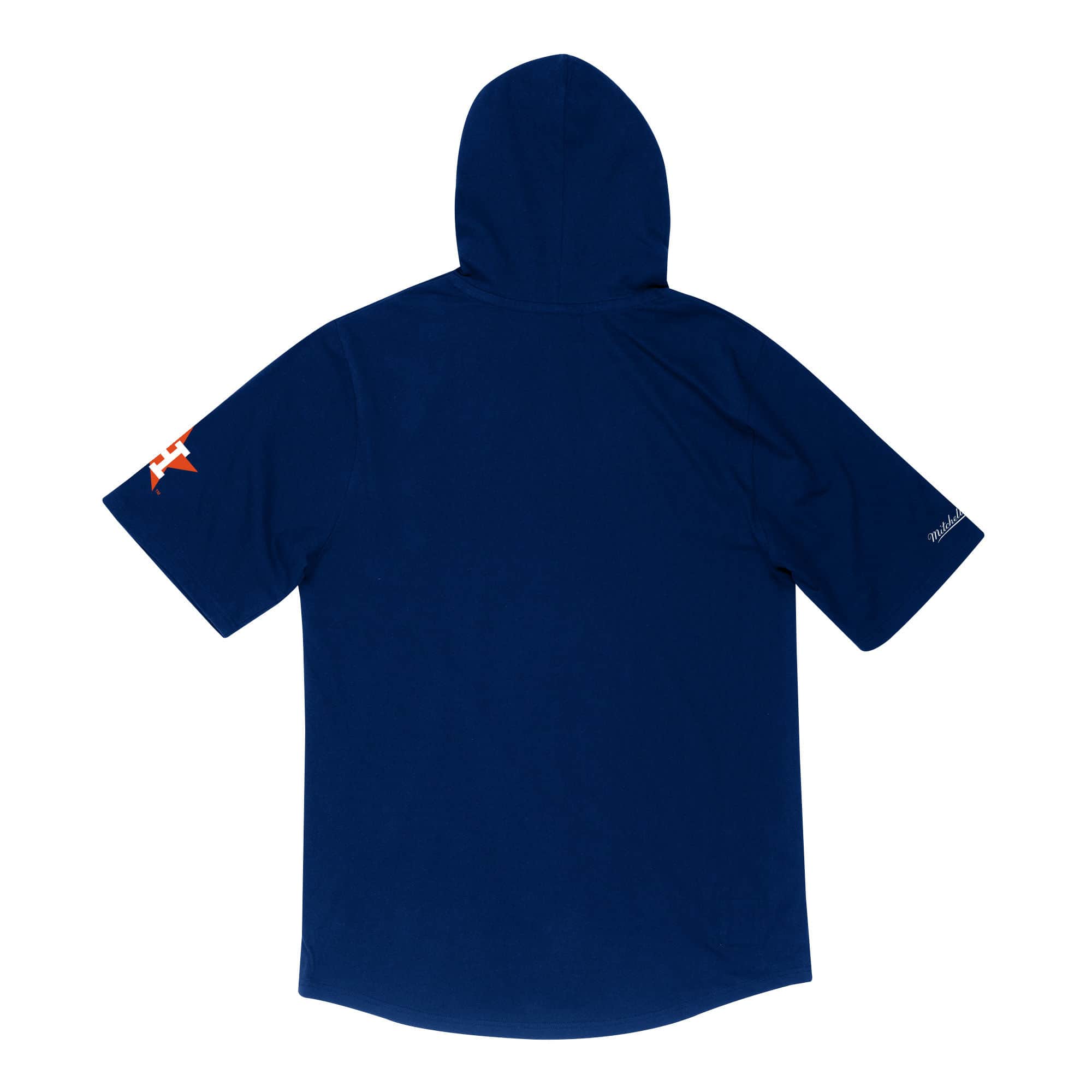 Mens Mitchell & Ness MLB Short Sleeve Hoody Houston Astros