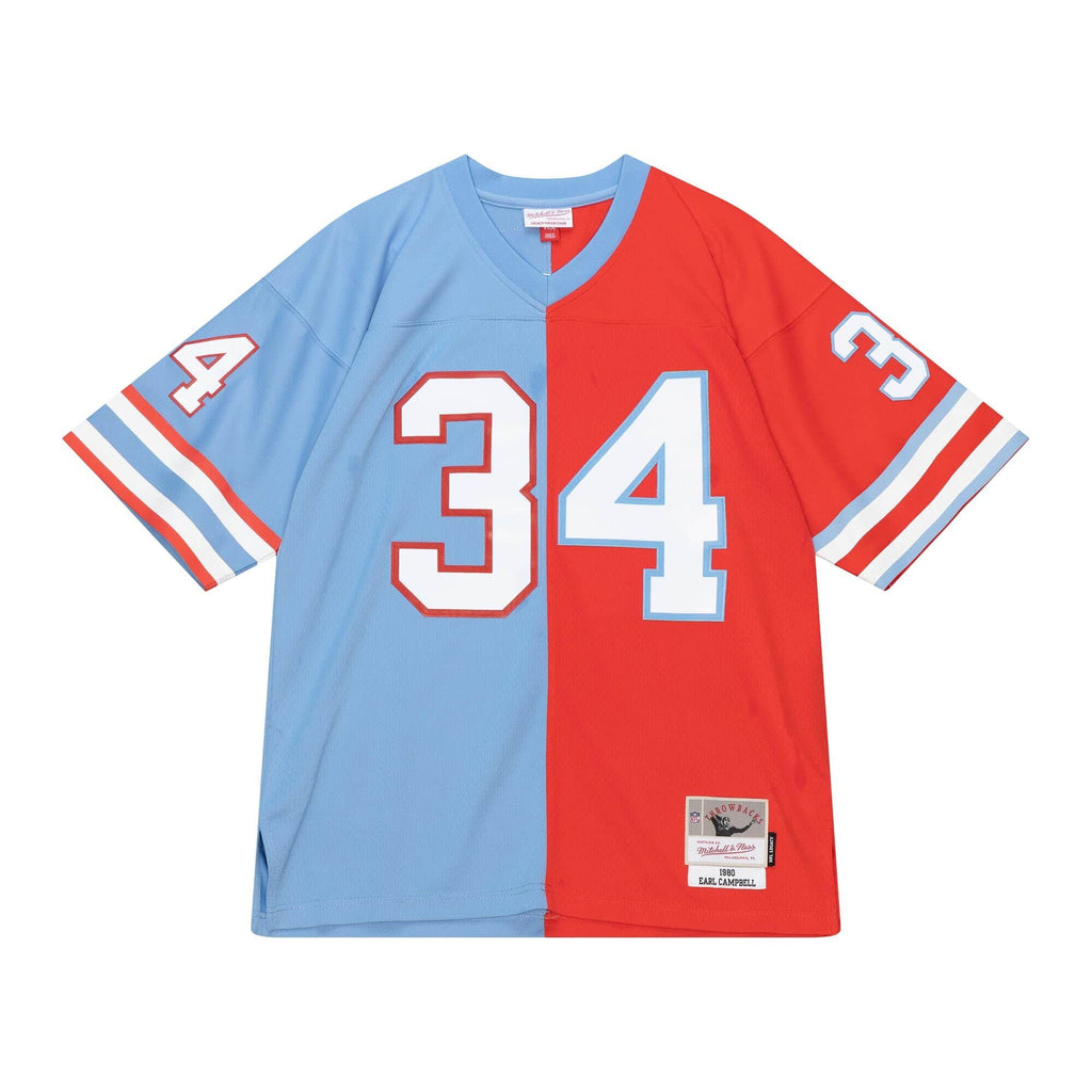 MITCHELL & NESS NFL SPLIT LEGACY JERSEY HOUSTON OILERS 1980 EARL CAMPBELL