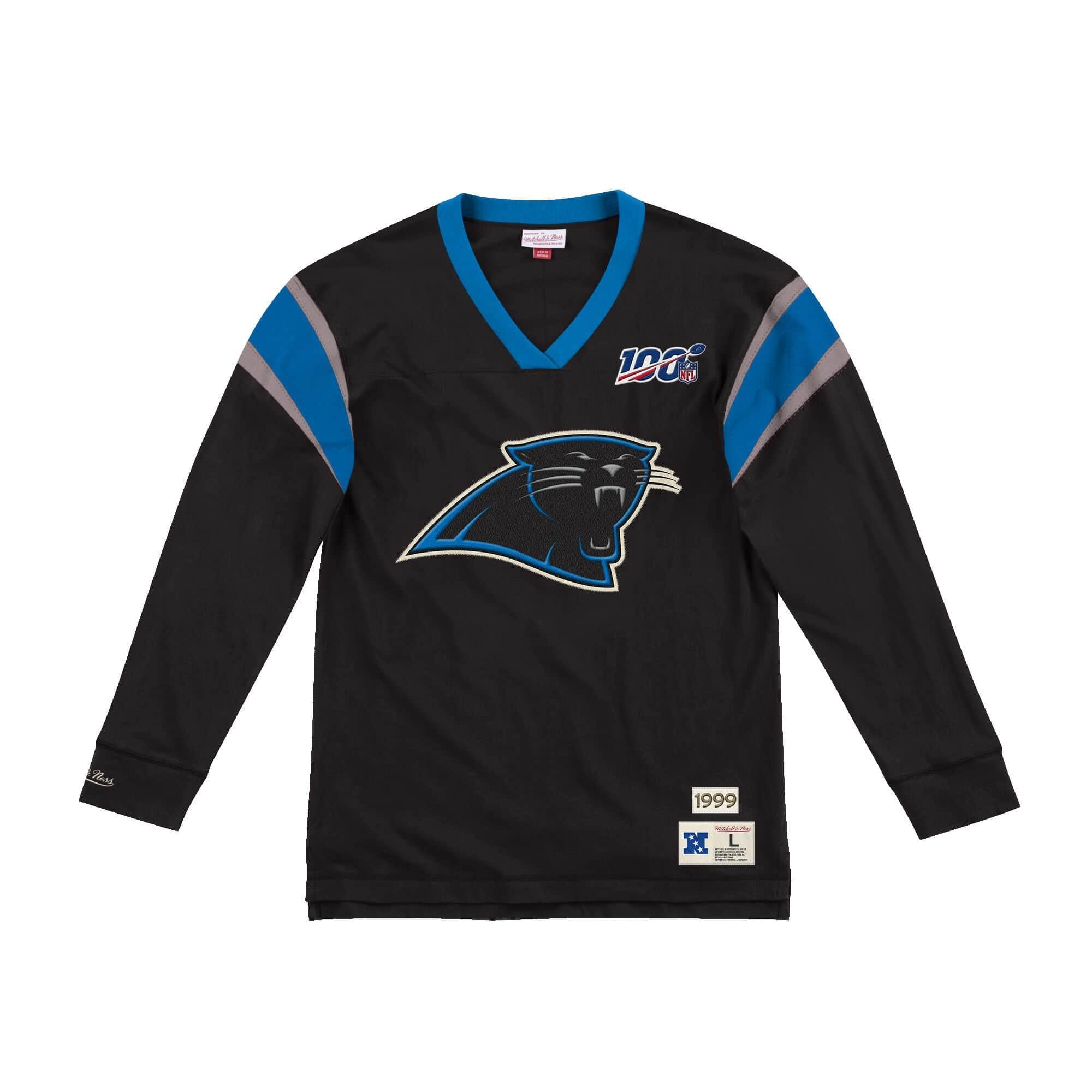 [LNSLDF18030-CPABLCK] Mens Mitchell & Ness NFL Team Inspired Longsleeve Panthers - sneakAR