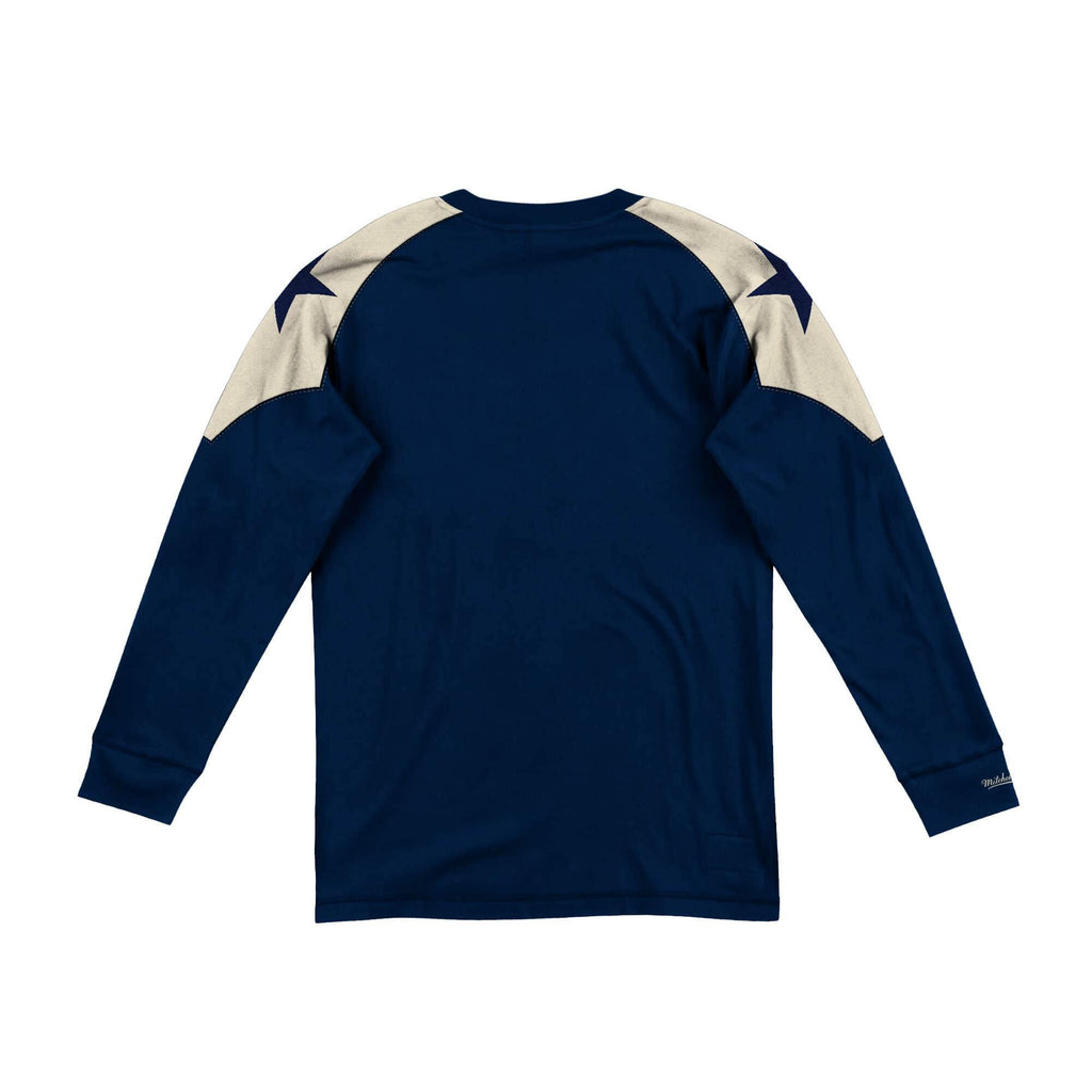 [LNSLDF18030-DCONAVY] Mens Mitchell & Ness NFL Team Inspired Longsleeve Cowboys - sneakAR