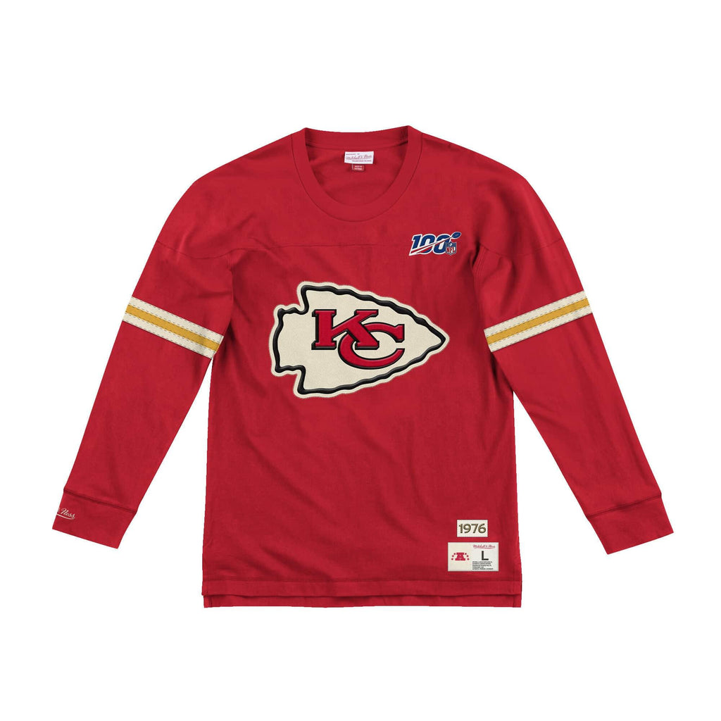 [LNSLDF18030-KCCSCAR] Mens Mitchell & Ness NFL Team Inspired Longsleeve Chiefs - sneakAR