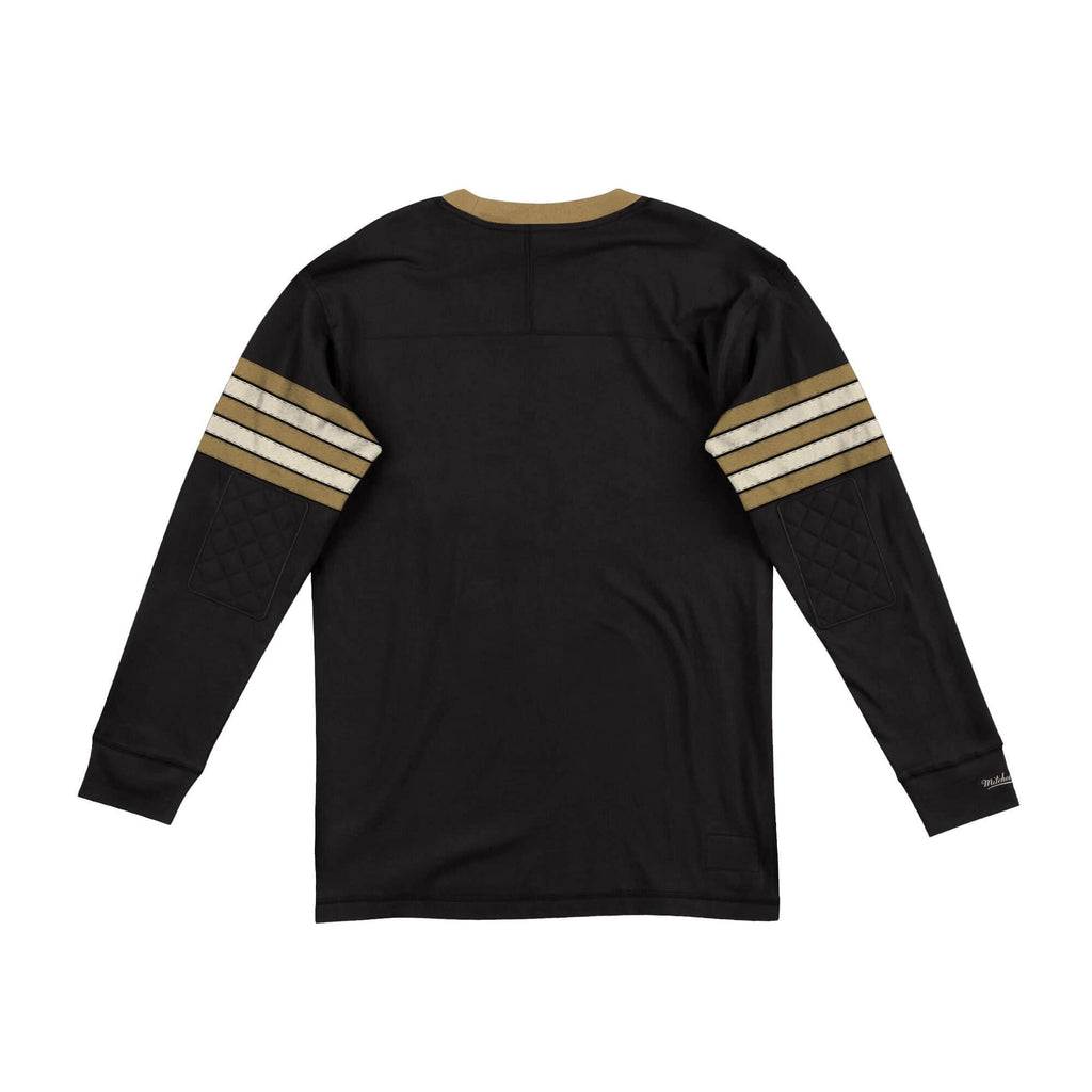 [LNSLDF18030-NOSBLCK] Mens Mitchell & Ness NFL Team Inspired Longsleeve New Orleans Saints - sneakAR