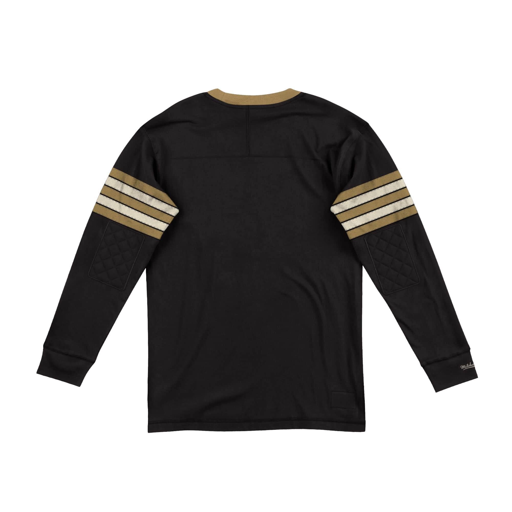 [LNSLDF18030-NOSBLCK] Mens Mitchell & Ness NFL Team Inspired Longsleeve New Orleans Saints - sneakAR