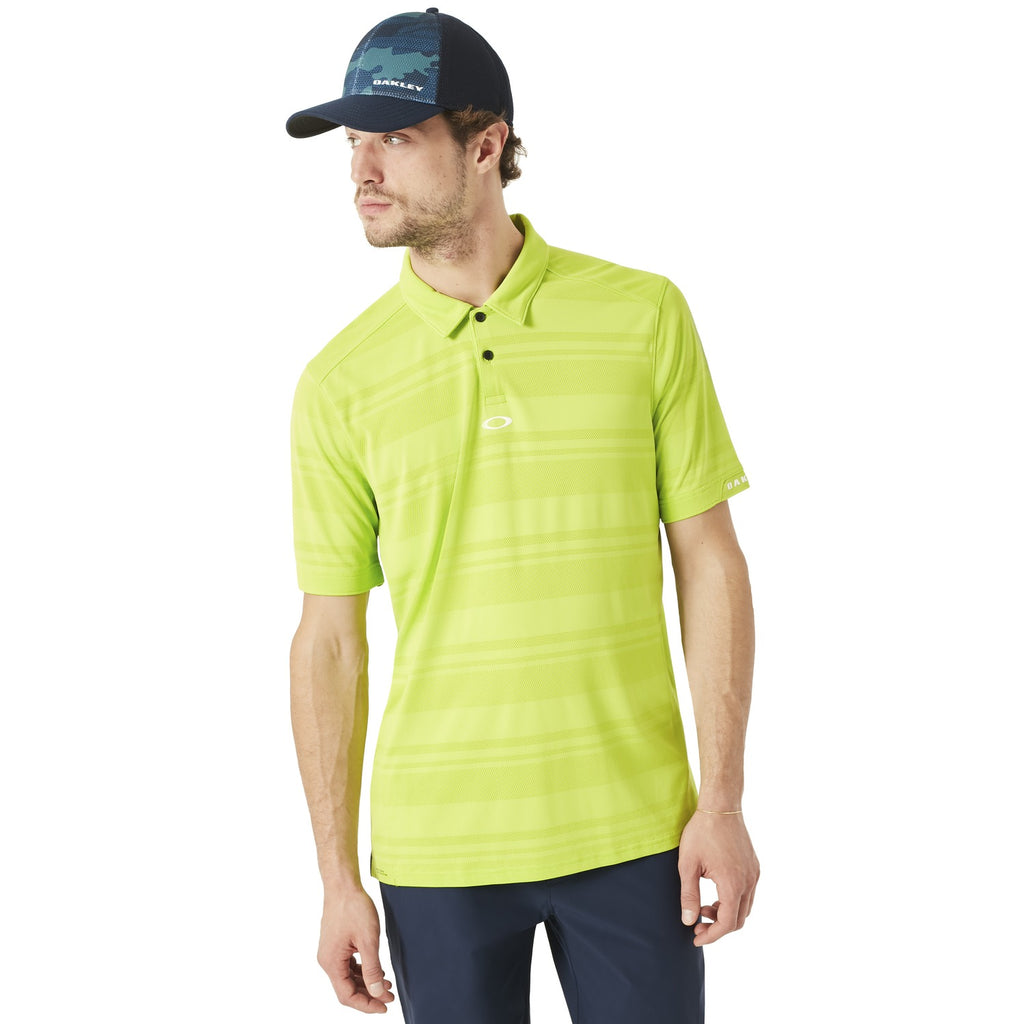 [434034-77M] Mens Oakley Aero Stripe Jacquard Polo
