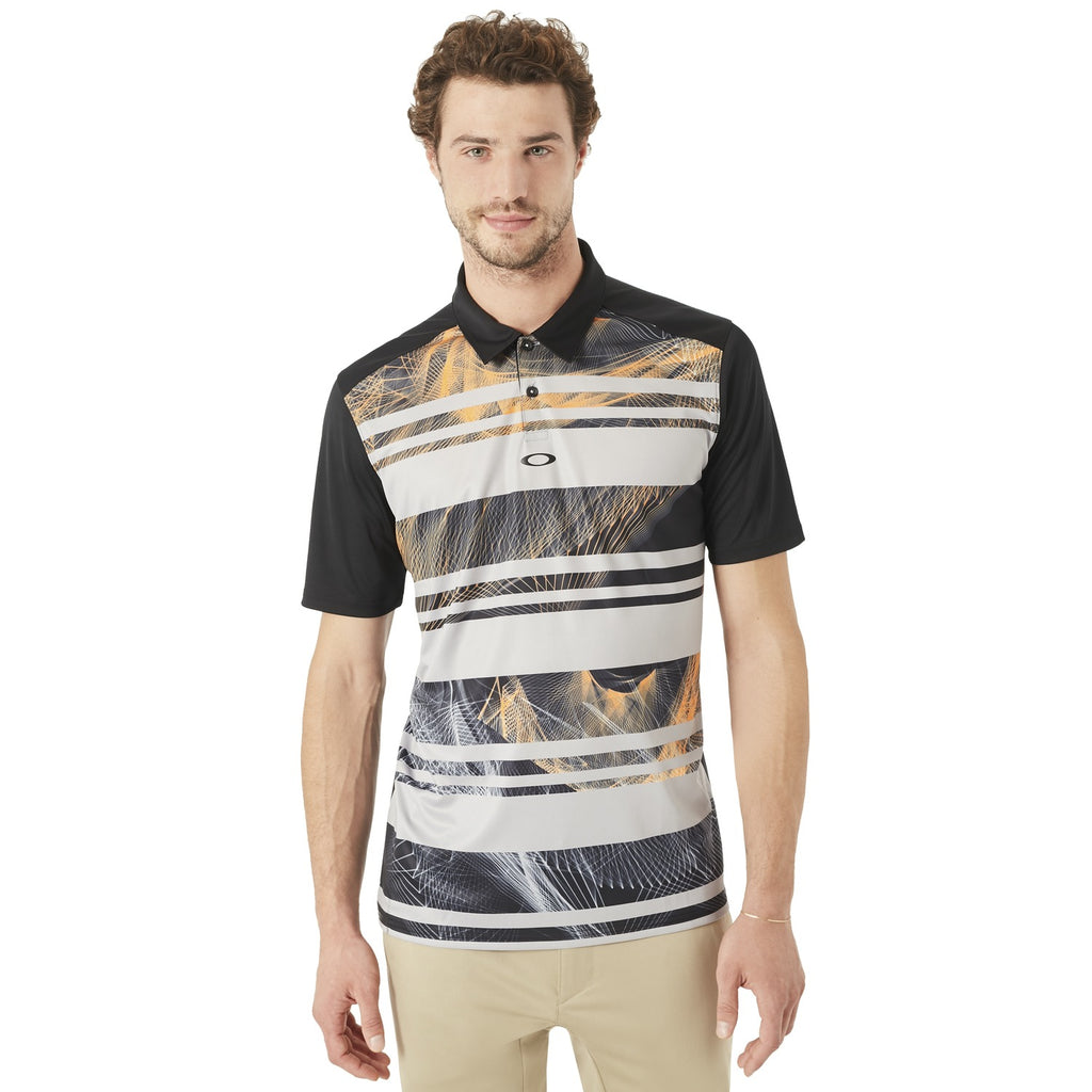 [434040-02E] Mens Oakley Aero Stripe Mashie Polo