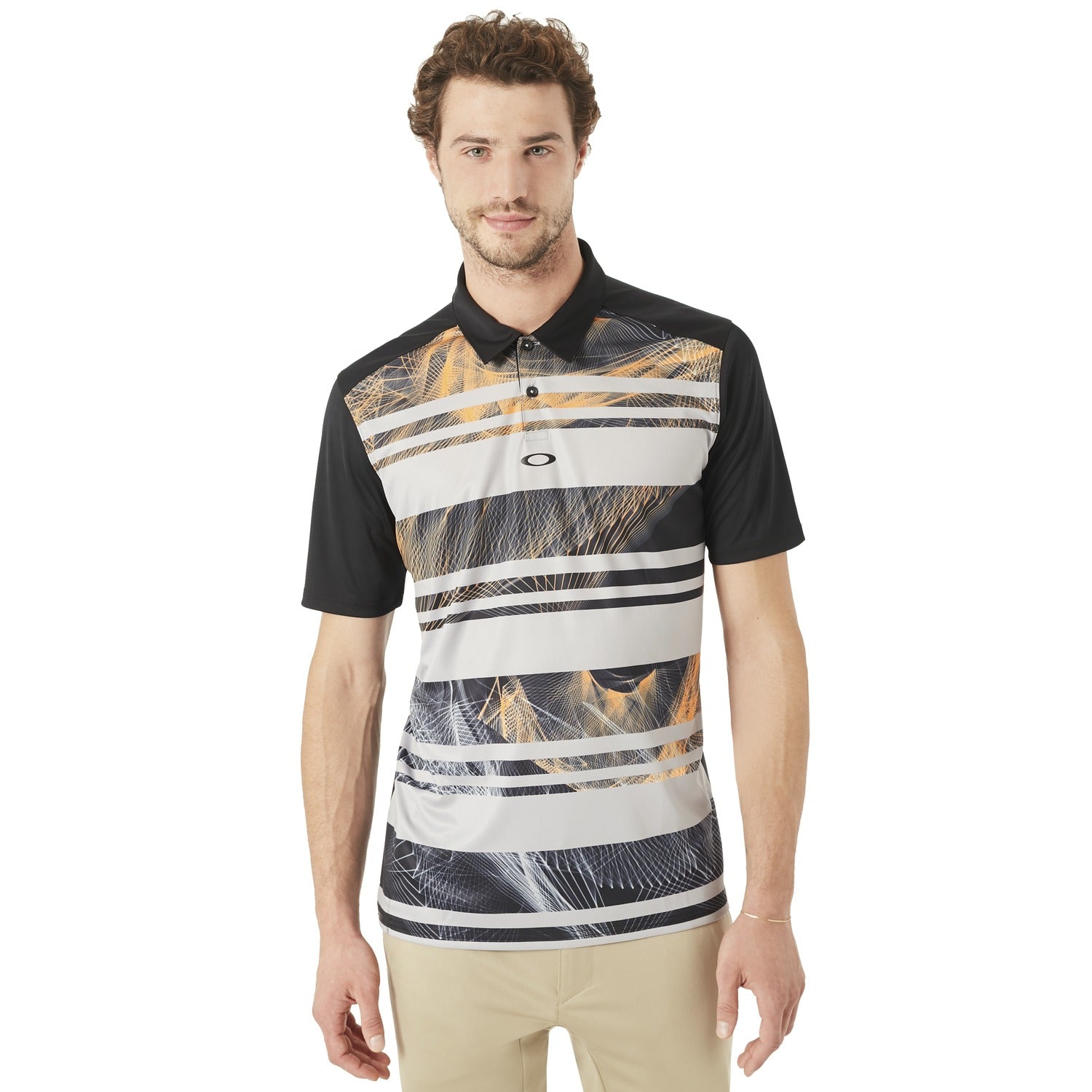 [434040-02E] Mens Oakley Aero Stripe Mashie Polo