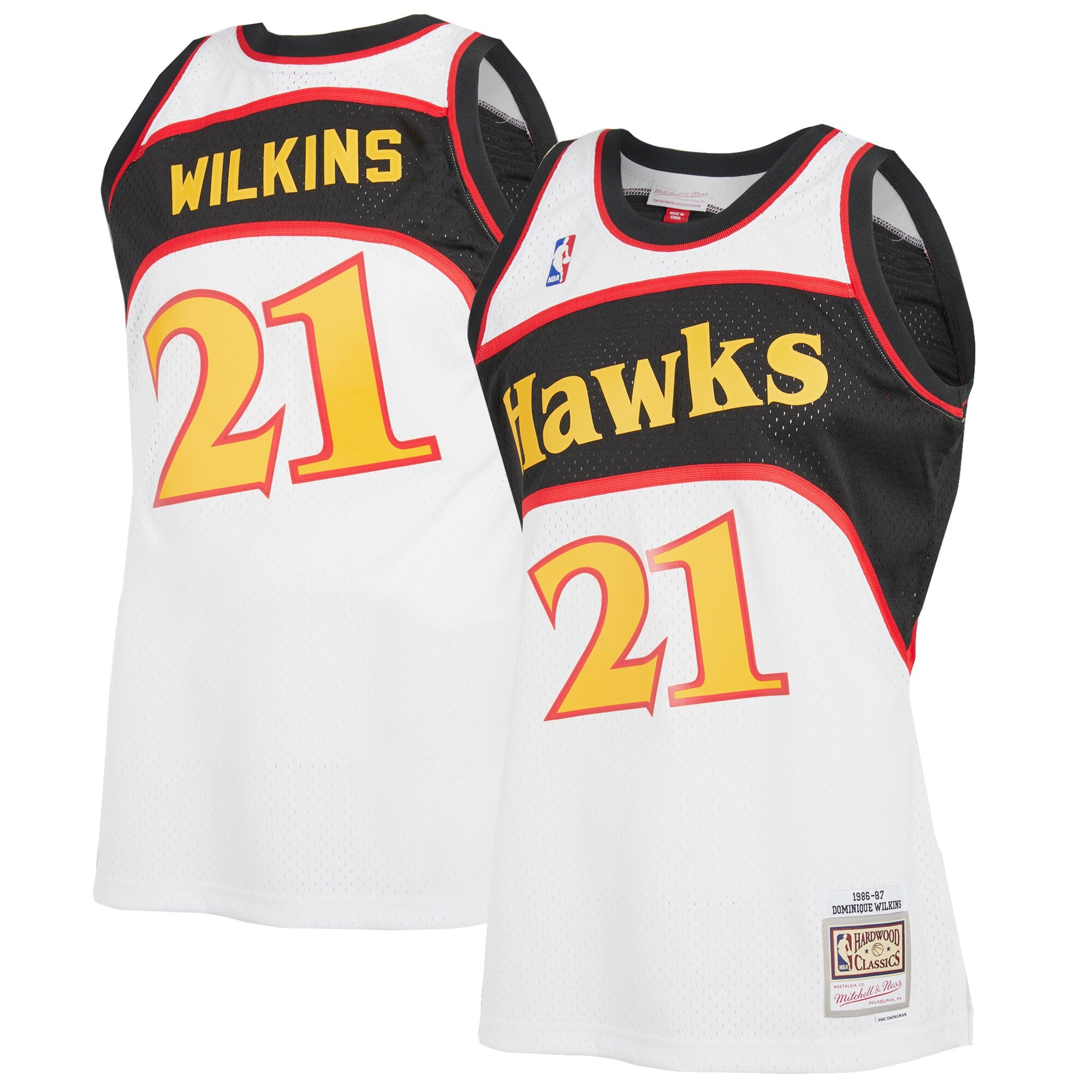 Mens Mitchell & Ness NBA RELOAD SWINGMAN JERSEY - HAWKS 1986 DOMINIQUE WILKINS
