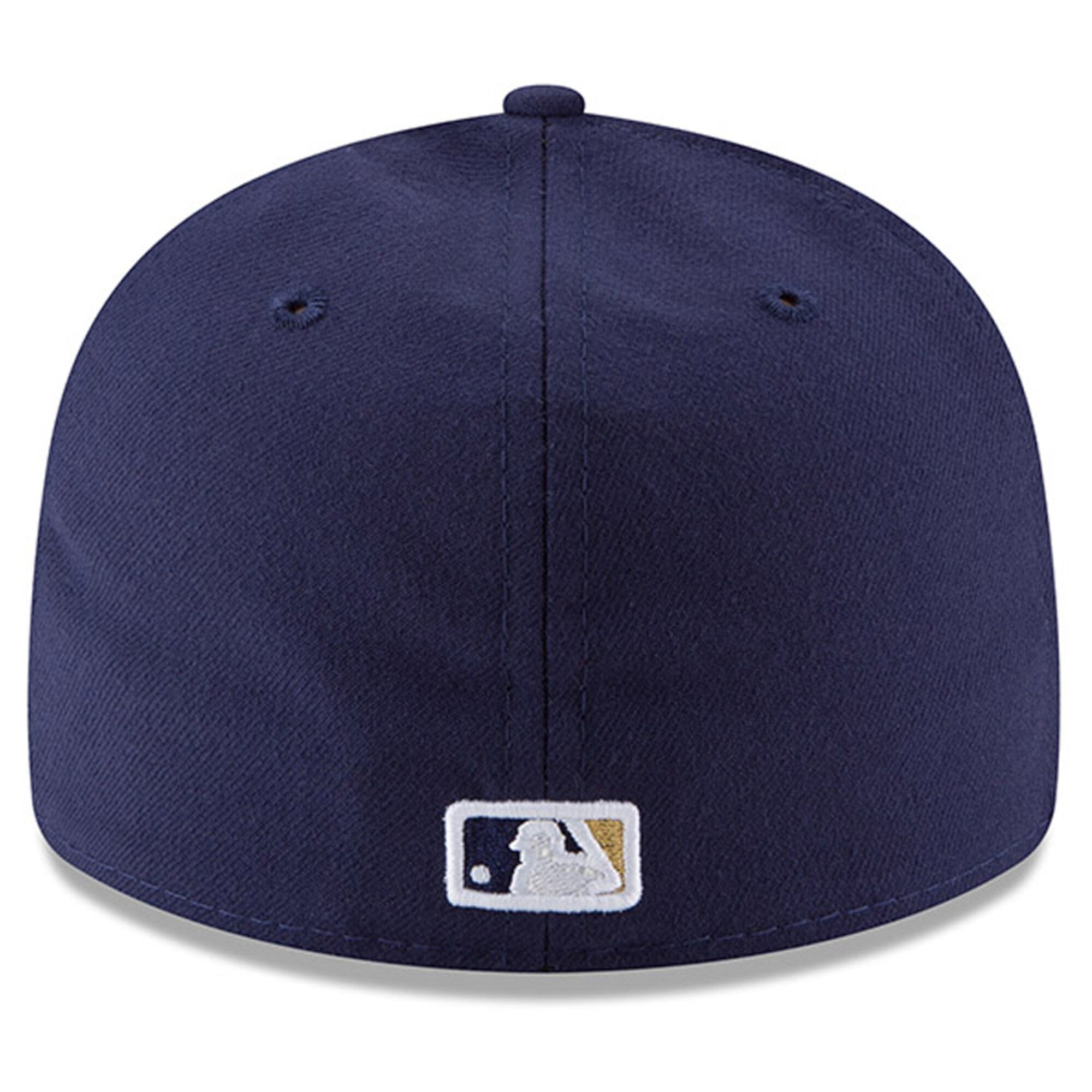 [70360650] Mens New Era MLB Milwaukee Brewers 2017 Low Profile Authentic 5950