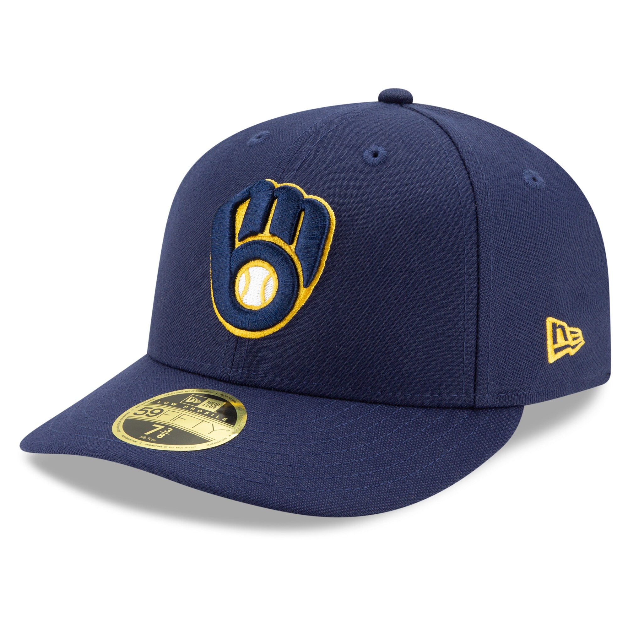 [70482538] Mens New Era MLB Milwaukee Brewers 2019 Low Profile Authentic 5950