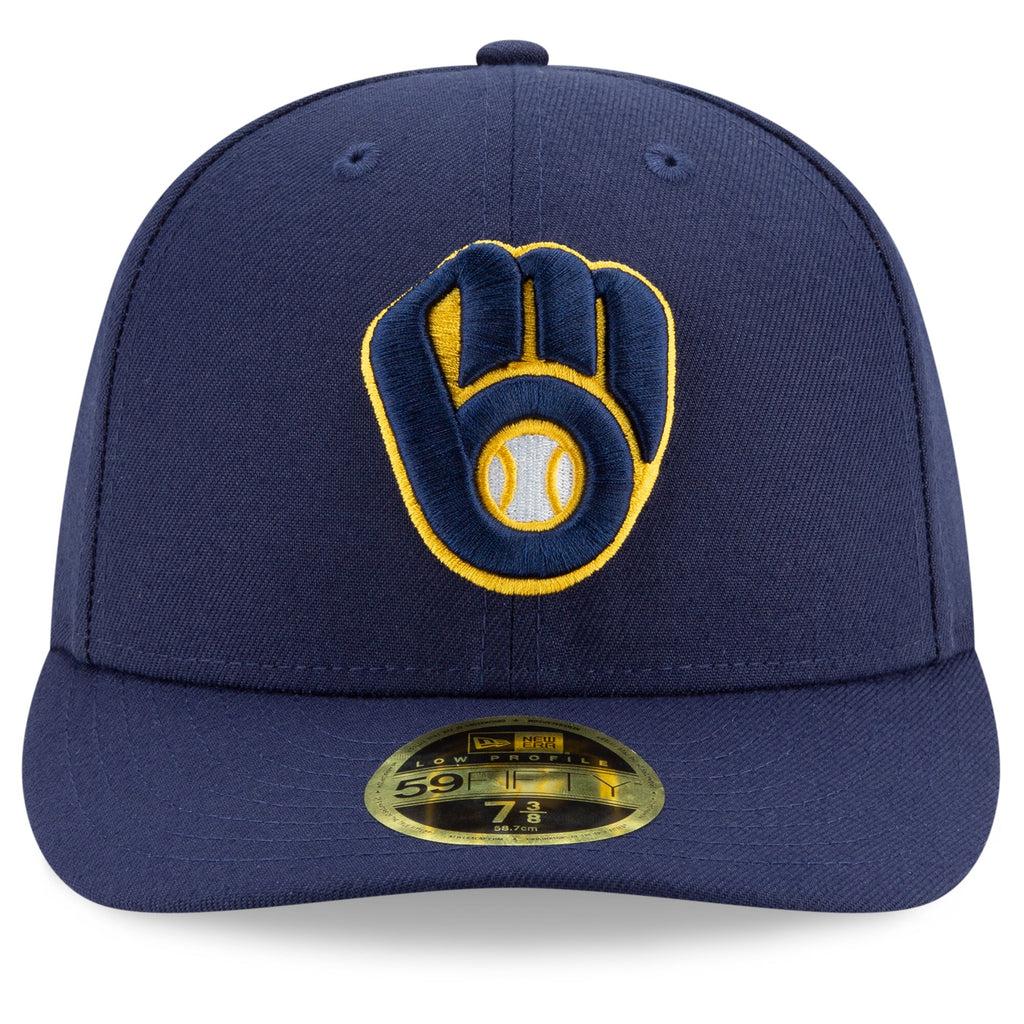 [70482538] Mens New Era MLB Milwaukee Brewers 2019 Low Profile Authentic 5950