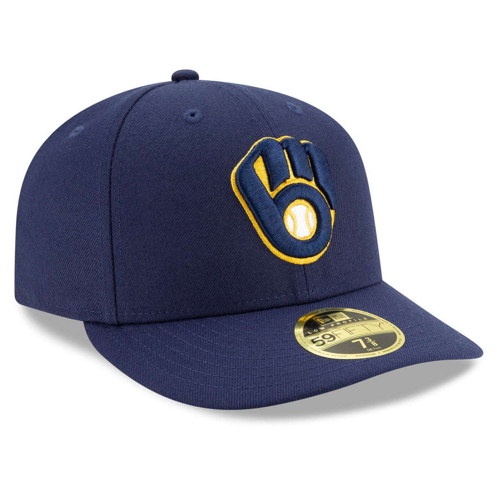 [70482538] Mens New Era MLB Milwaukee Brewers 2019 Low Profile Authentic 5950
