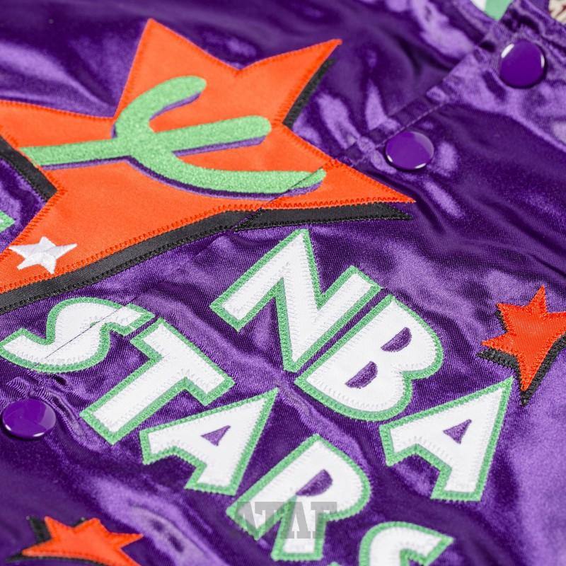 [STJKMG18013-ASGPURP95] Mens Mitchell & Ness NBA Lightweight Satin Jacket All Star 1995 - sneakAR