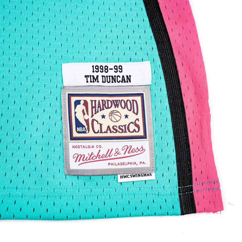 Mens Mitchell & Ness NBA Reload Swingman Jersey Spurs 1998 Tim Duncan