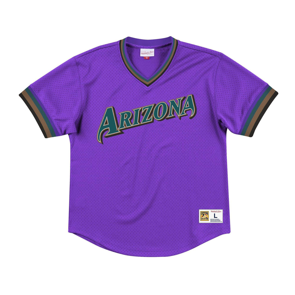 Mens Mitchell & Ness MLB Mesh V-Neck Arizona Diamondbacks