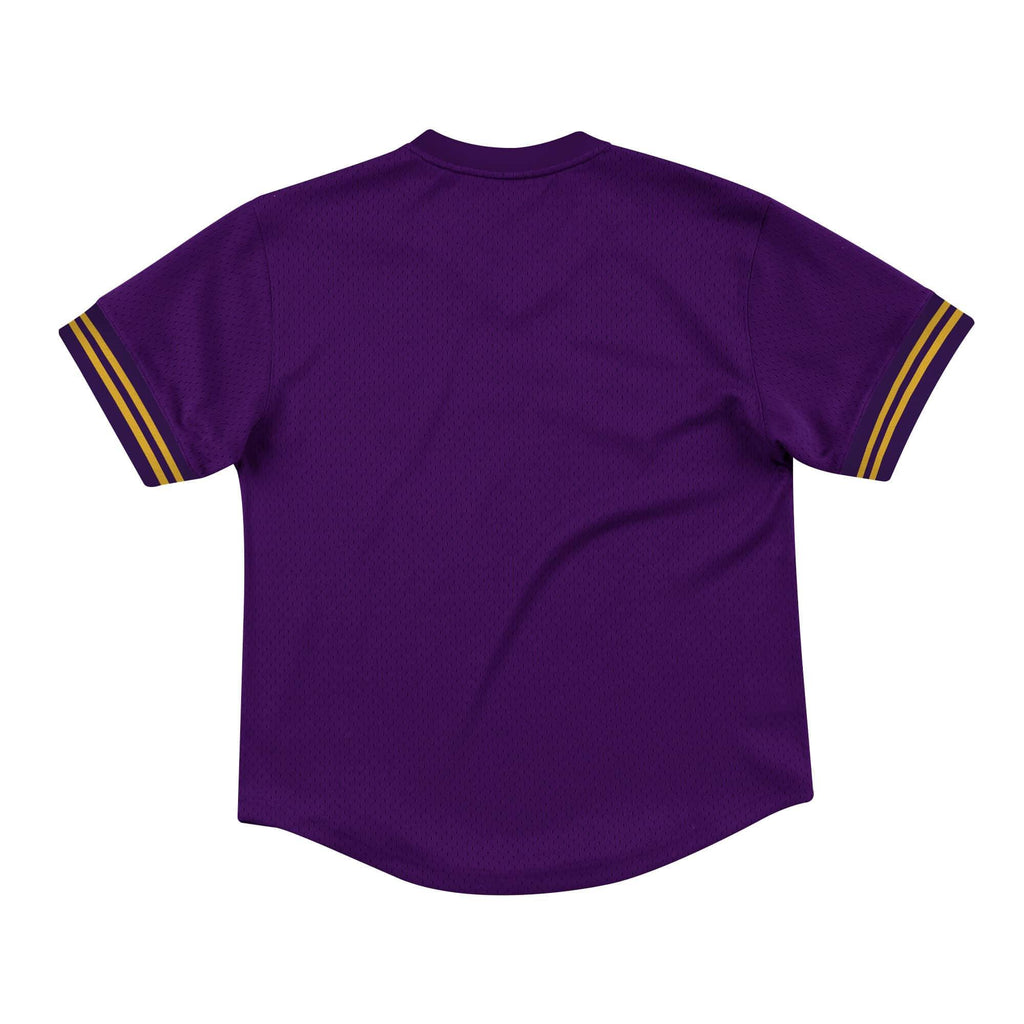 [MSPOMG18066-LALPURP] Mens Mitchell & Ness NBA Champion Game Mesh V-Neck Los Angeles Lakers - sneakAR