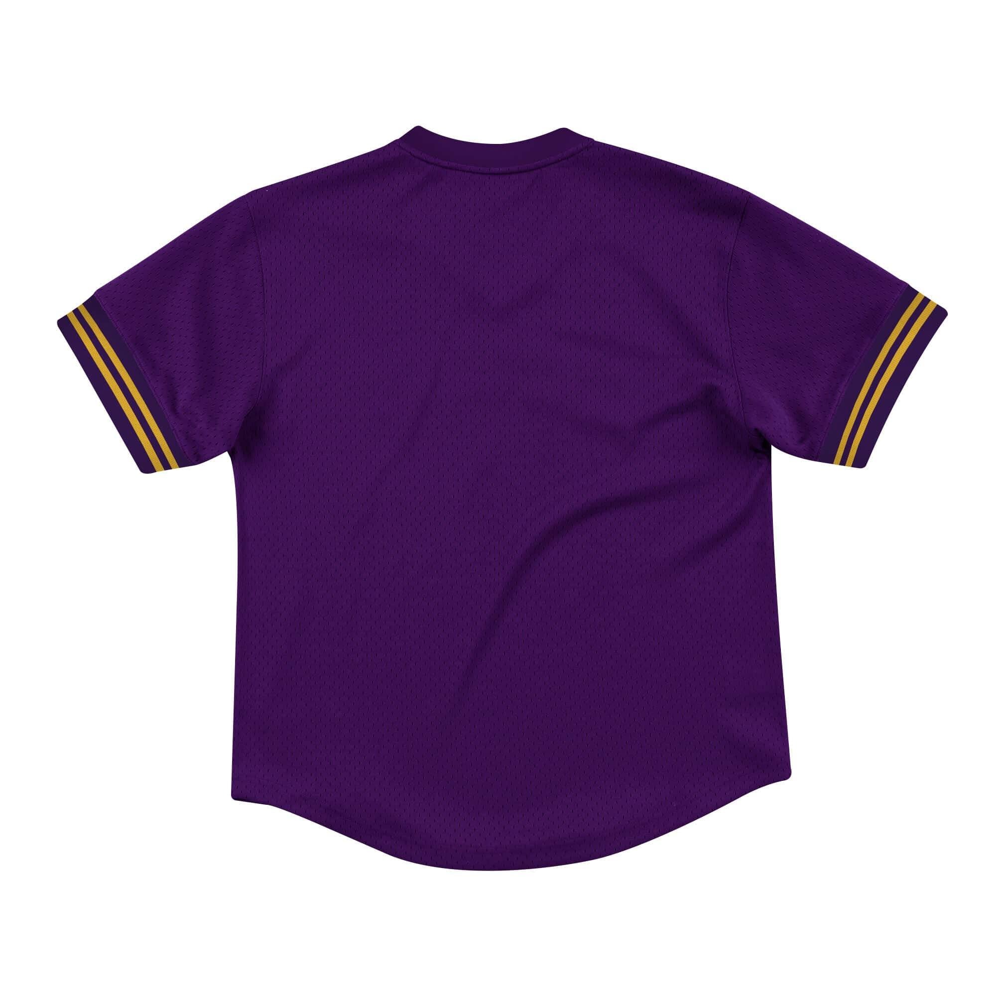 [MSPOMG18066-LALPURP] Mens Mitchell & Ness NBA Champion Game Mesh V-Neck Los Angeles Lakers - sneakAR