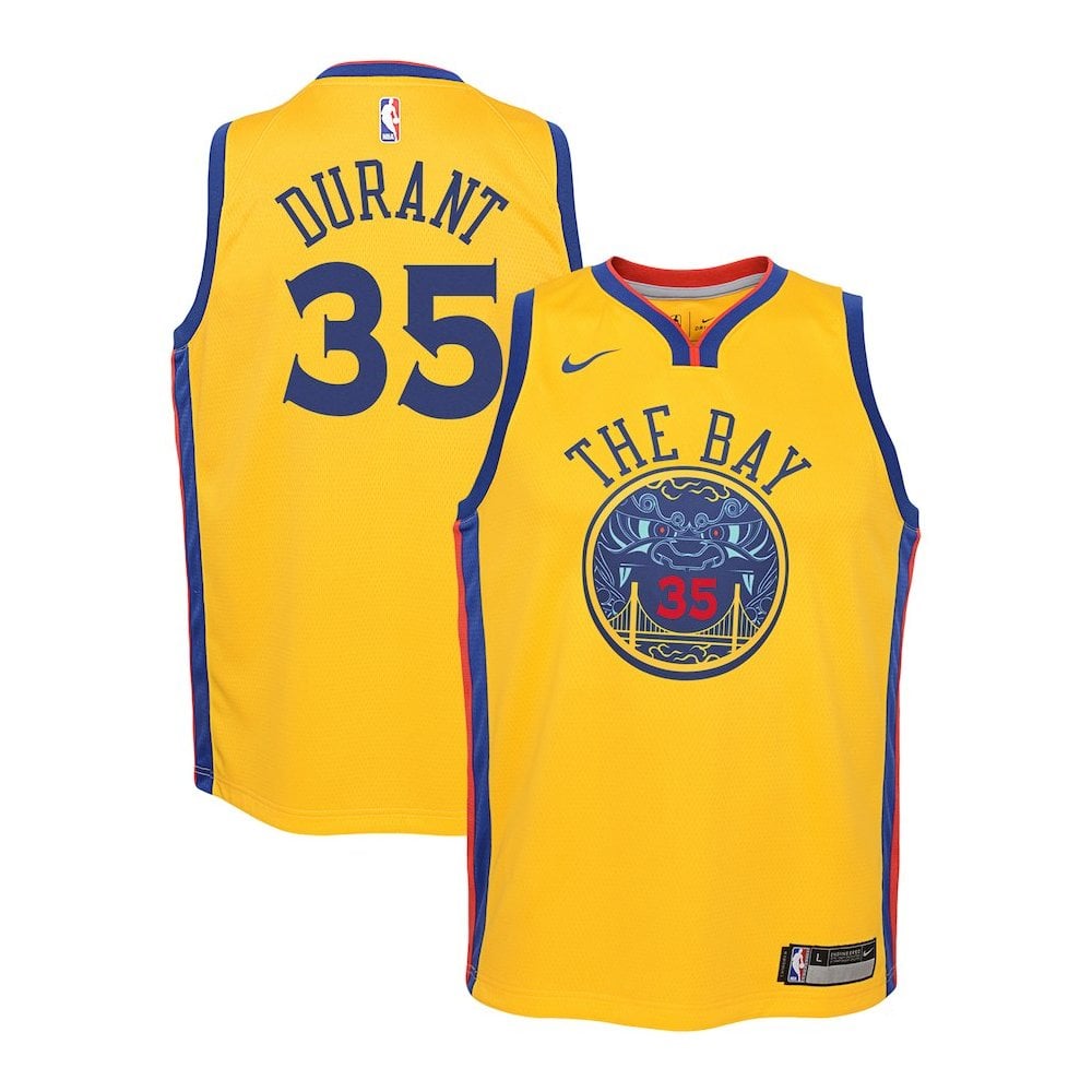 [9Z2B7BY1P-DURANT] Youth Nike NBA GS Warriors Swingman Jersey - Durant