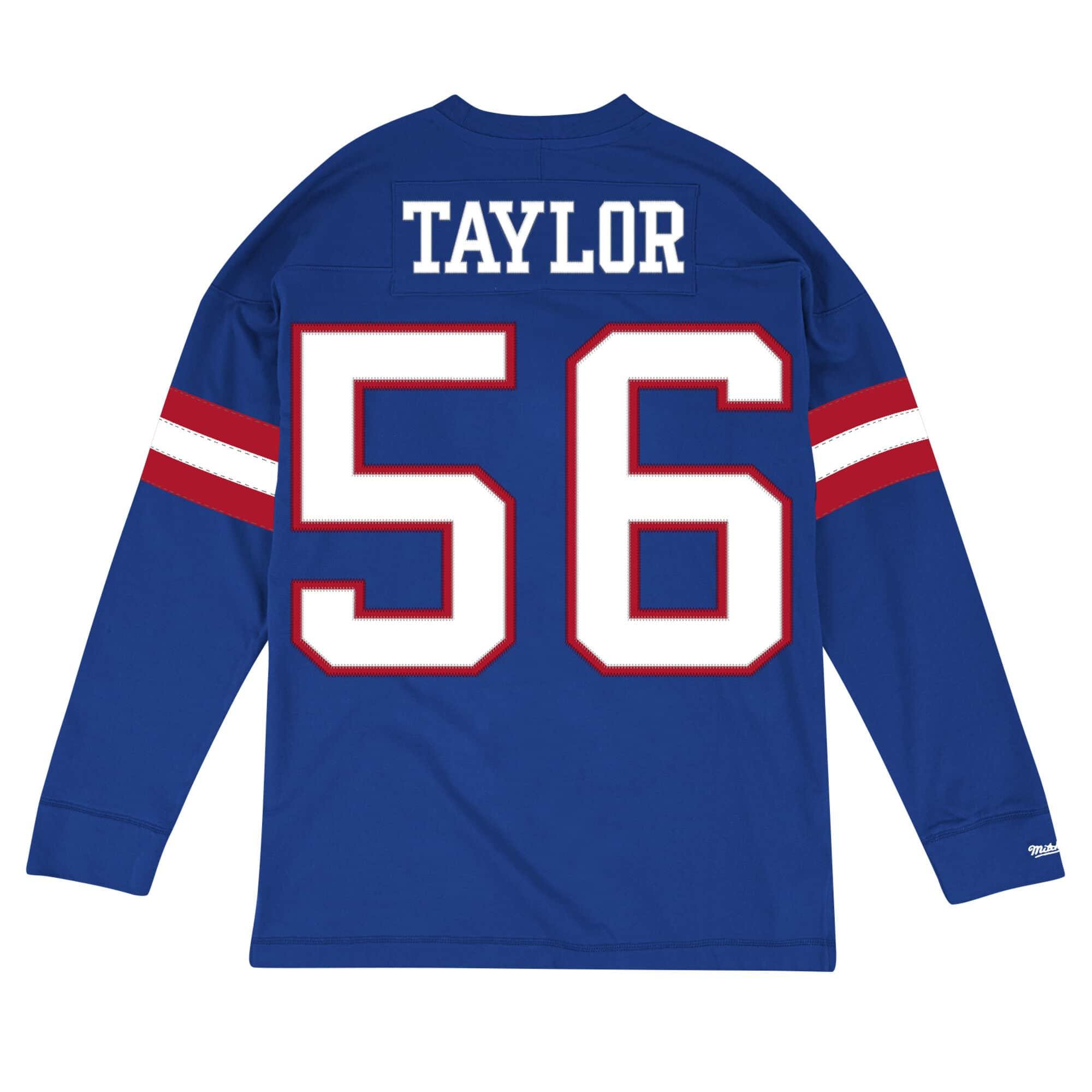 [NNLSMG18064-NYGROYA86LTA] Mens Mitchell & Ness NFL Name & Number Longsleeve New York Giants 86 Lawrence Taylor - sneakAR