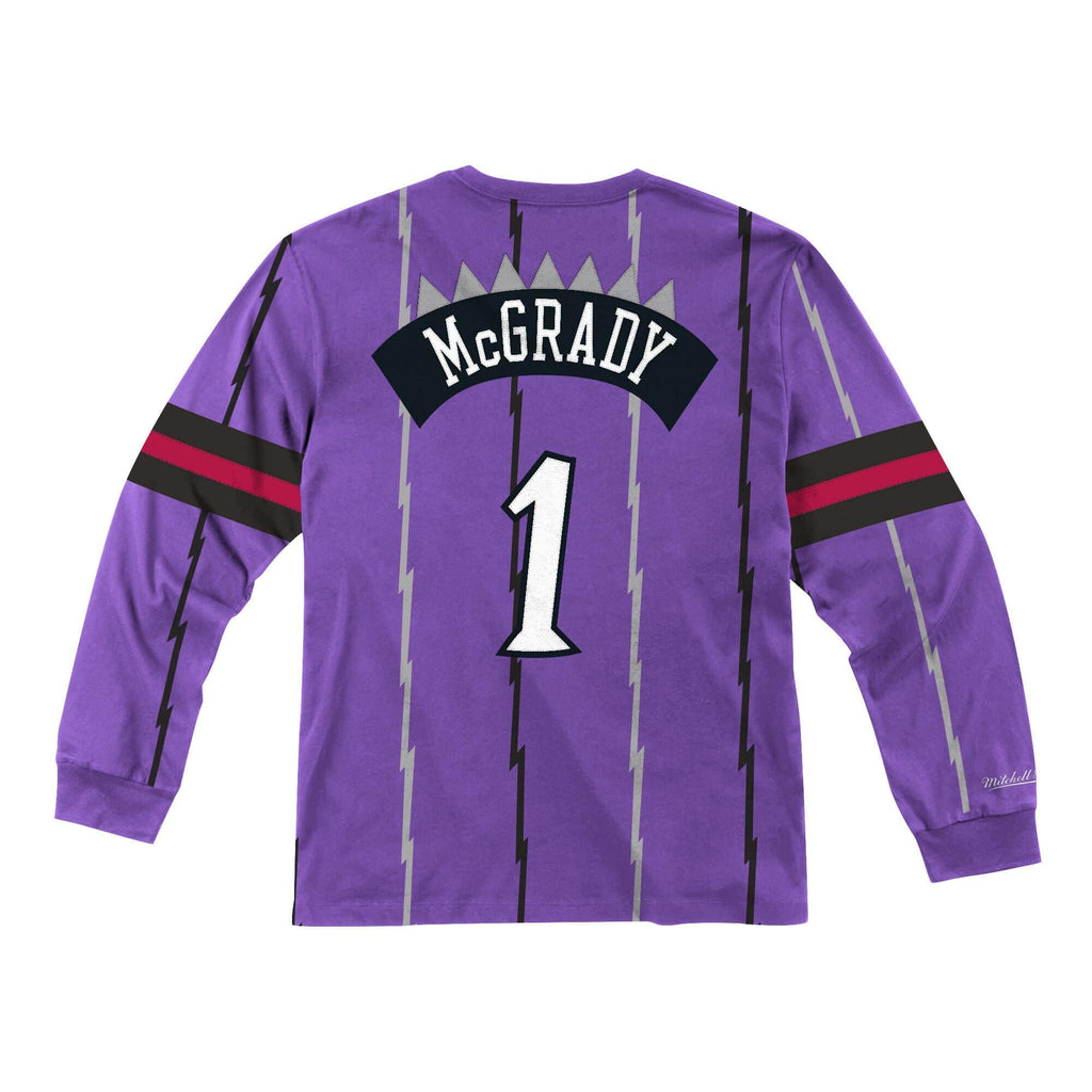Mens Mitchell & Ness NBA Long Sleeve Toronto Raptors 98 Tracy McGrady - sneakAR