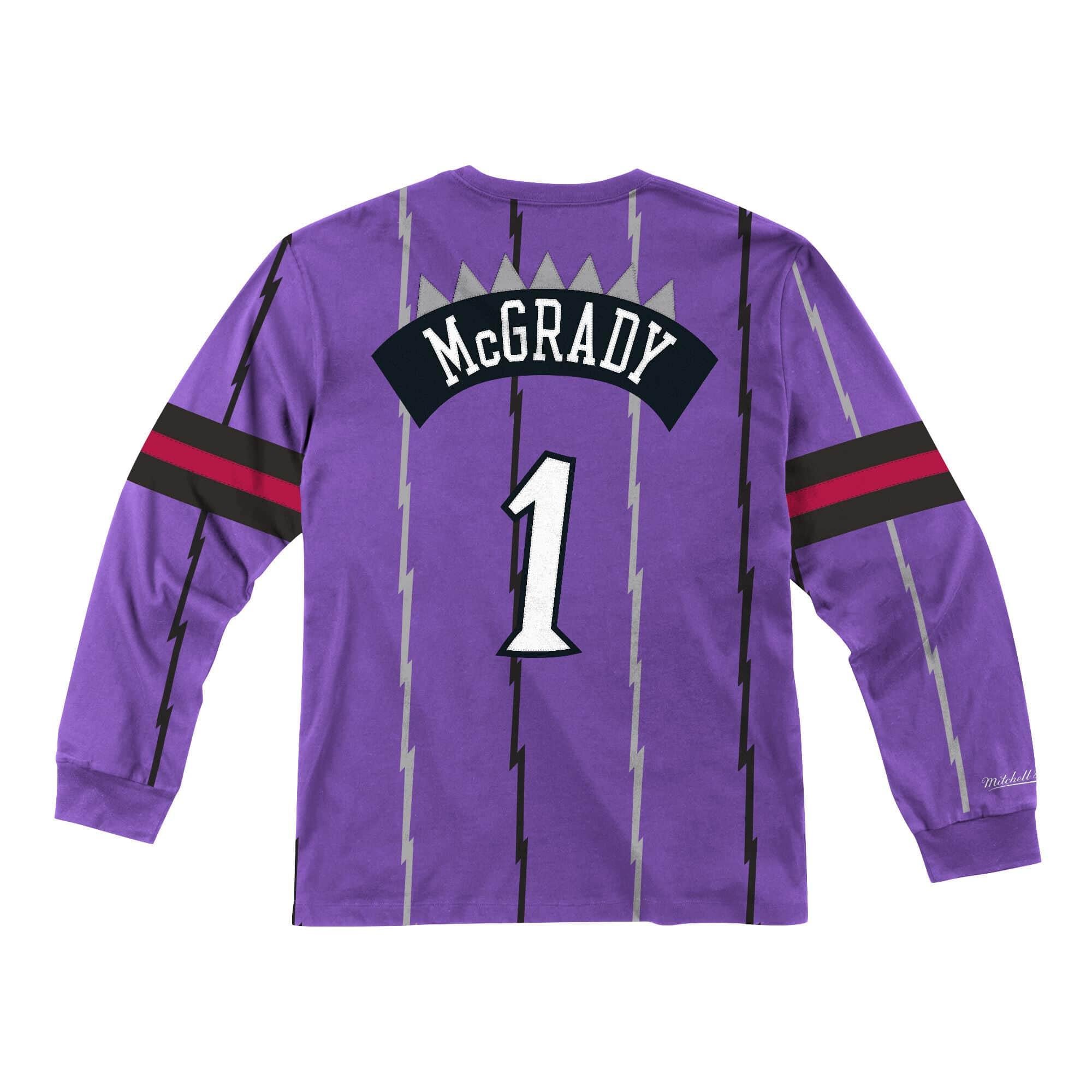 Mens Mitchell & Ness NBA Long Sleeve Toronto Raptors 98 Tracy McGrady - sneakAR