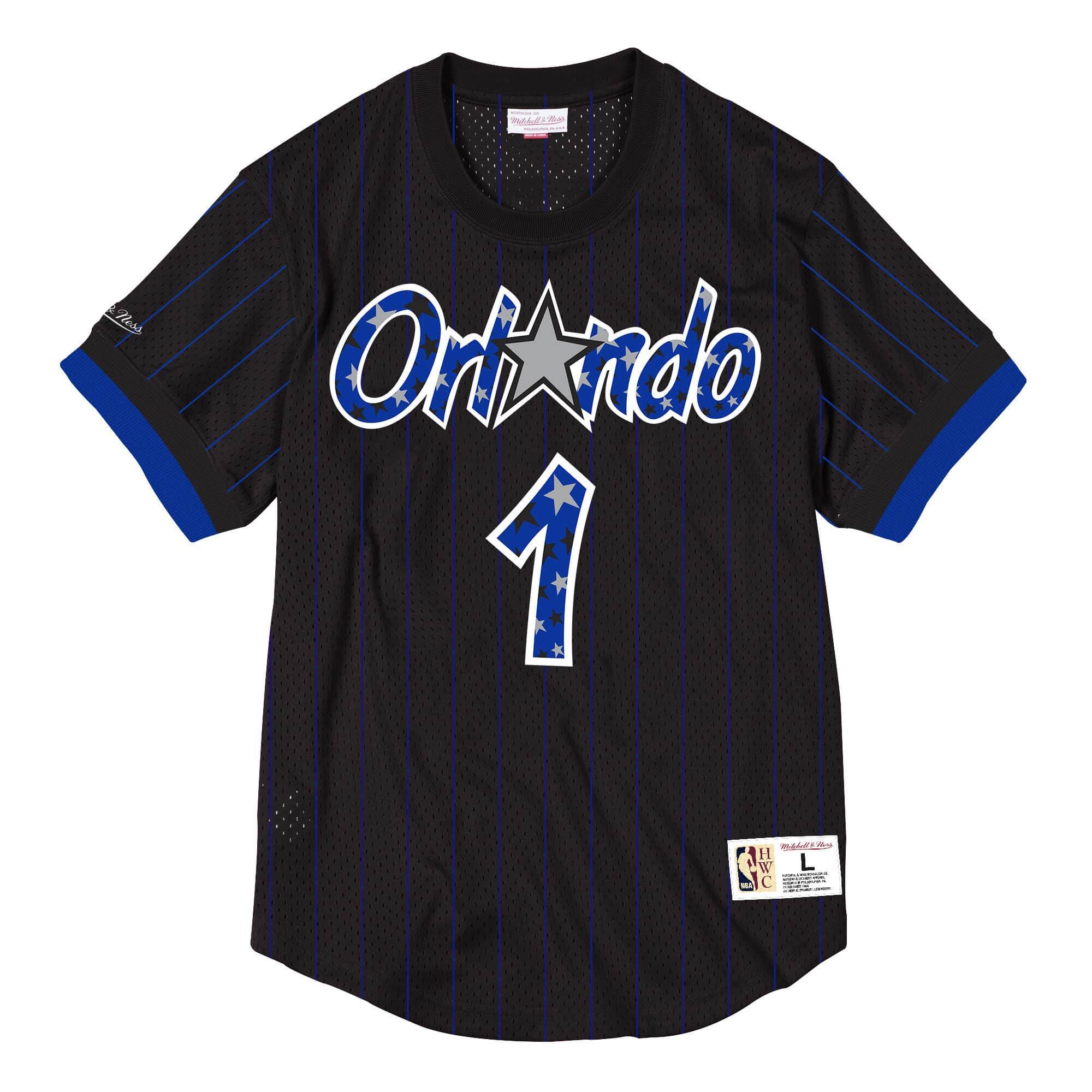Mens Mitchell & Ness NBA Mesh Crewneck Orlando Magic 1994 Penny Hardaway - sneakAR