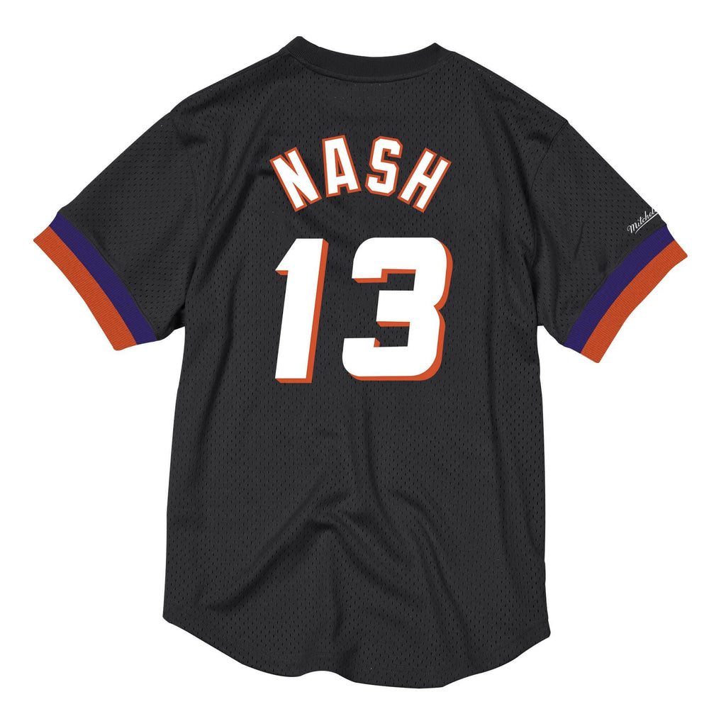 Mens Mitchell & Ness NBA Name & Number Mesh Crewneck Phoenix Suns 96 Steve Nash - sneakAR