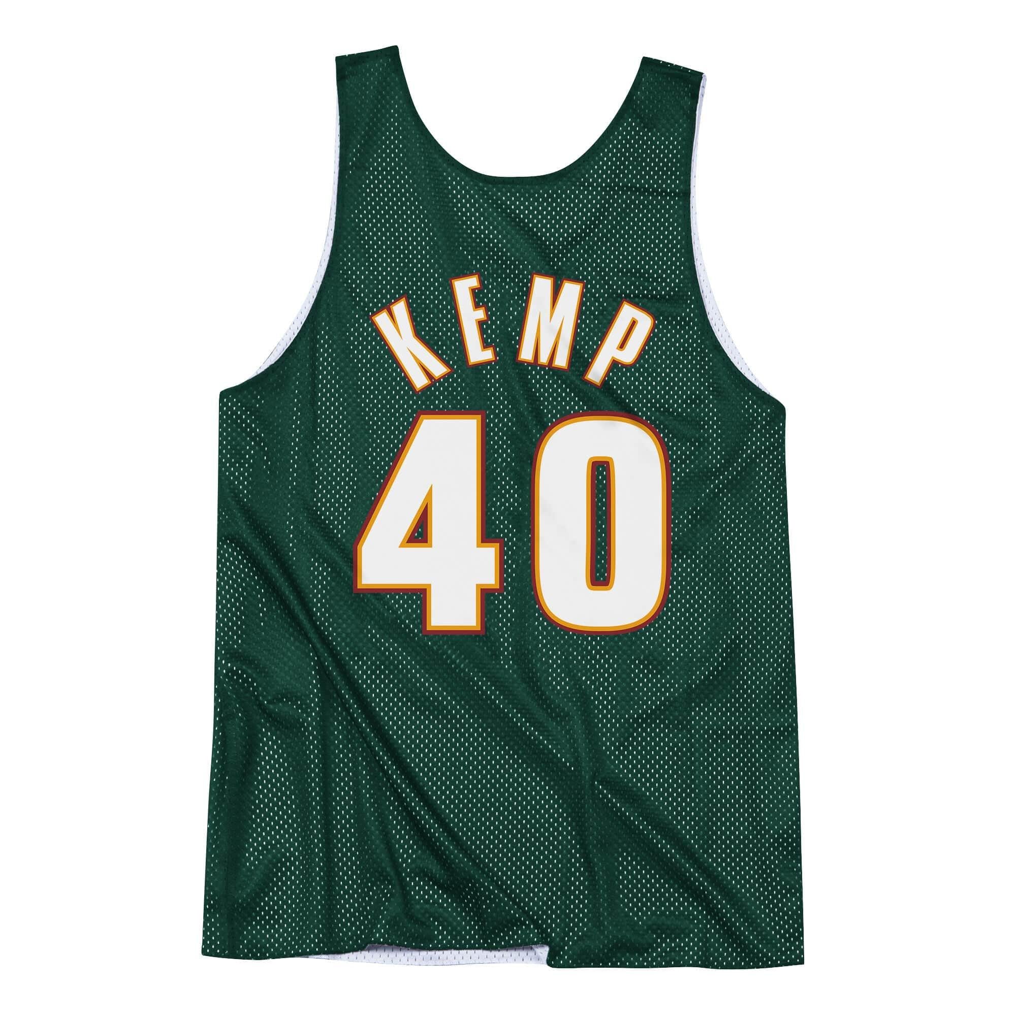 Mens Mitchell & Ness NBA Reversible Mesh Seattle Supersonics 96 Shawn Kemp - sneakAR