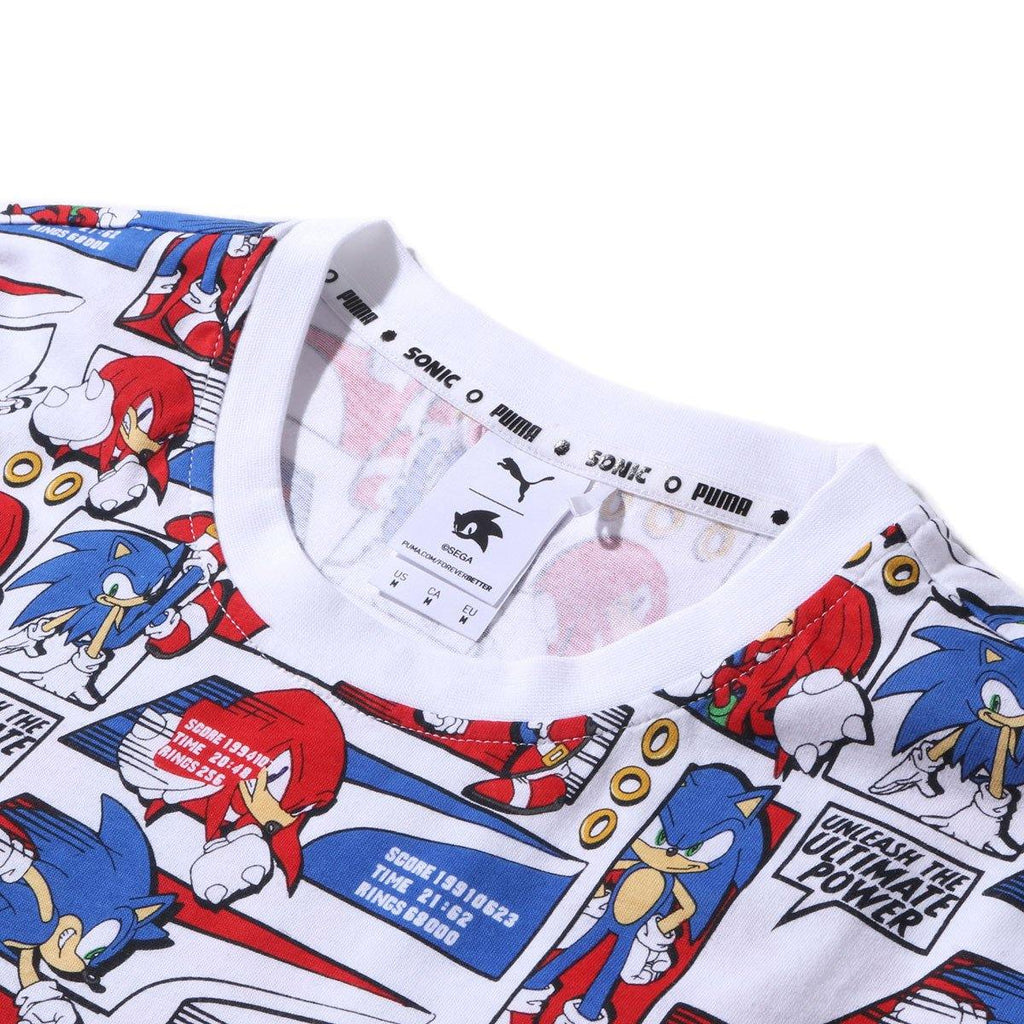 [598367-02] Mens Puma x Sonic Aop Tee - sneakAR