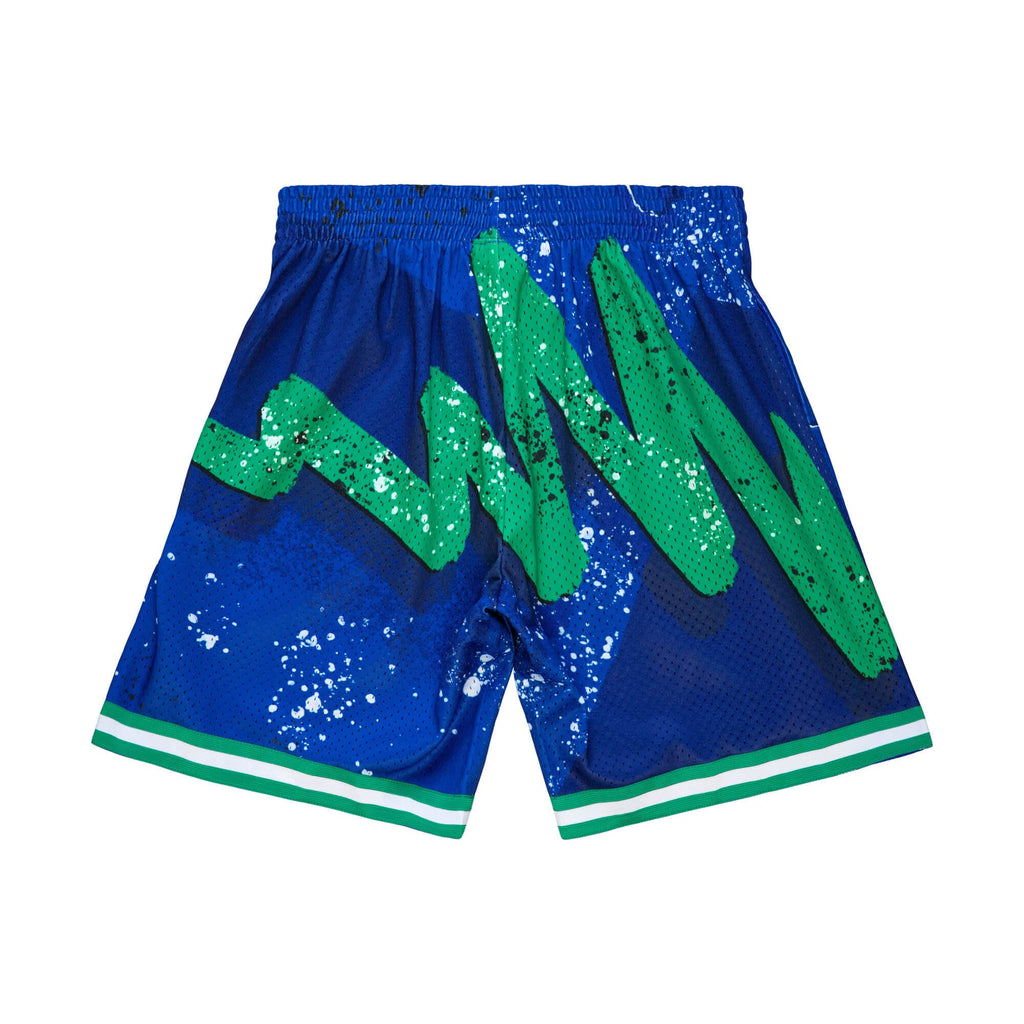 Mens Mitchell & Ness NBA HYPER HOOPS SWINGMAN SHORTS- DALLAS MAVERICKS 1998