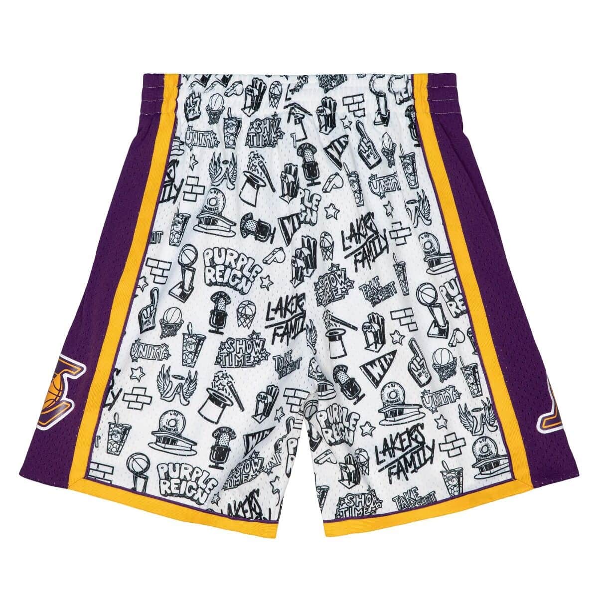 MITCHELL & NESS NBA DOODLE SWINGMAN SHORTS LA LAKERS 2009