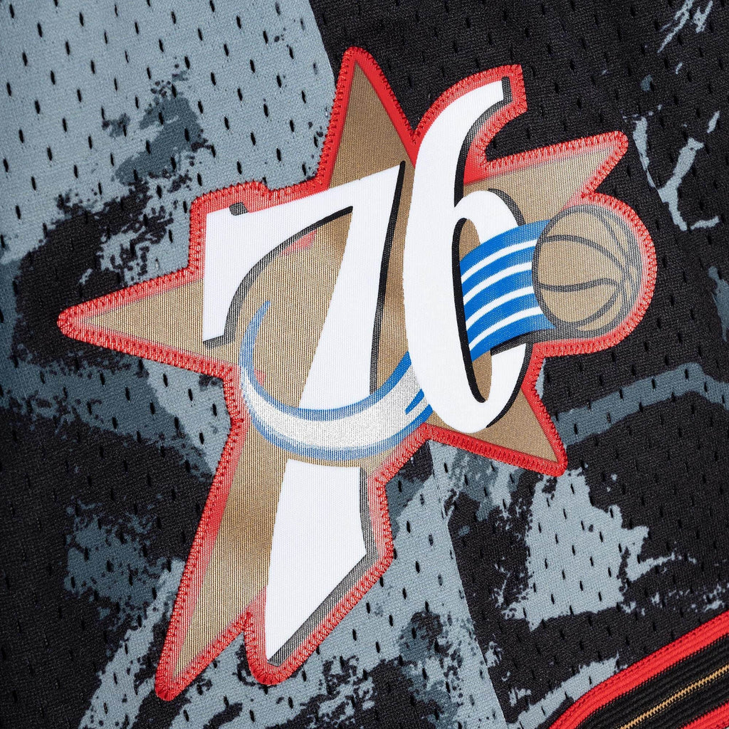 MITCHELL & NESS NBA TEAM MARBLE SWINGMAN SHORTS PHILADELPHIA 76ERS 2000