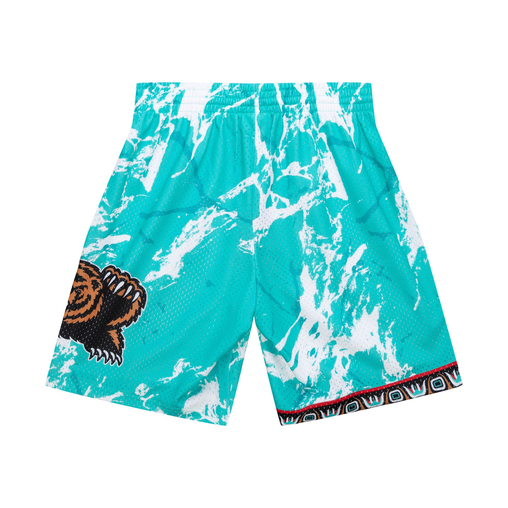 MITCHELL & NESS NBA TEAM MARBLE SWINGMAN SHORTS VANCOUVER GRIZZLIES 1996